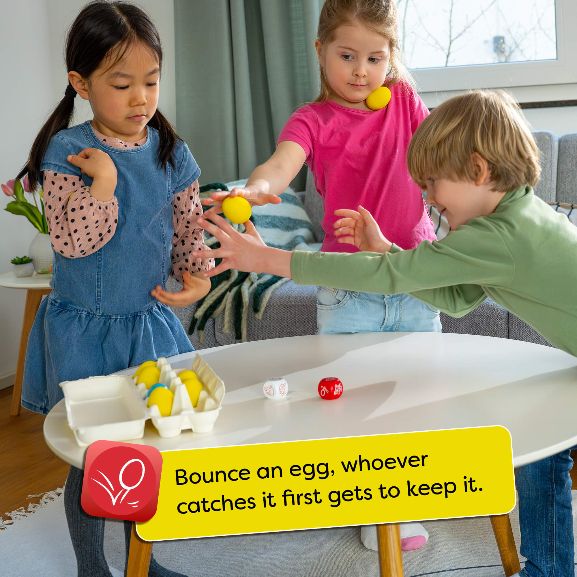 Dancing Eggs Movement and Balancing Party Game for 2-4 Players
