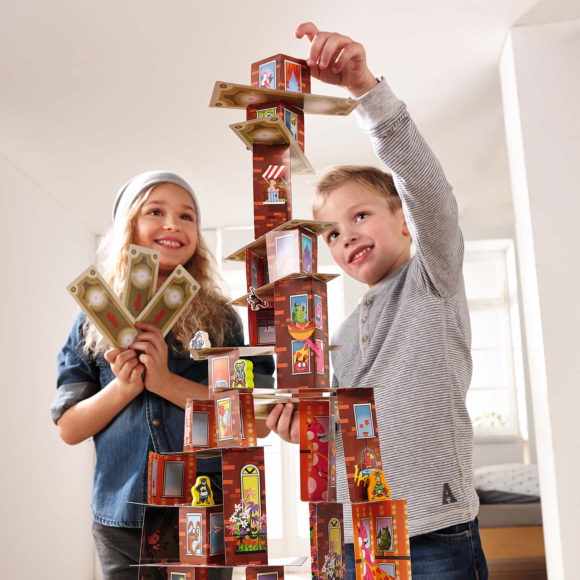 Rhino Hero Super Battle 3D Stacking Game for 2-4 Players
