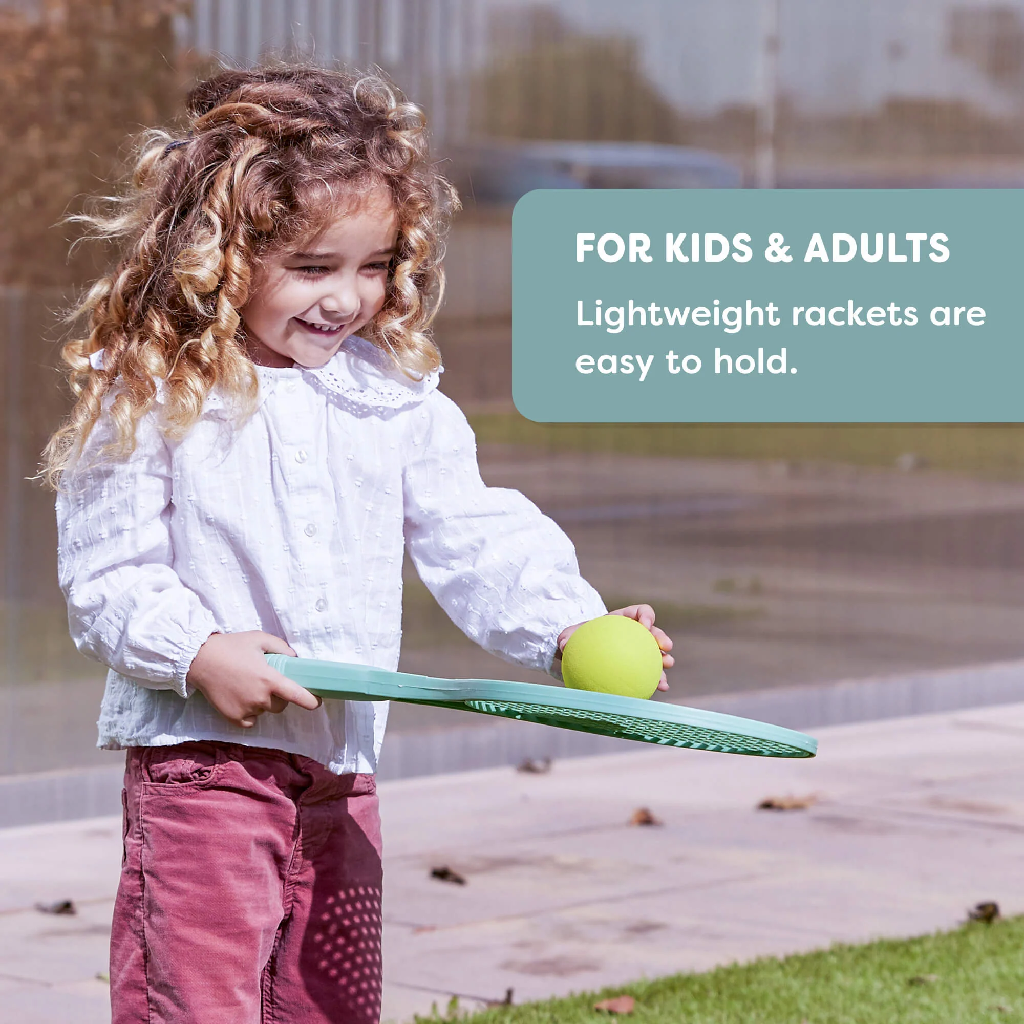 Miniland ECO Racket and Ball Set Made from Recycled Plastic