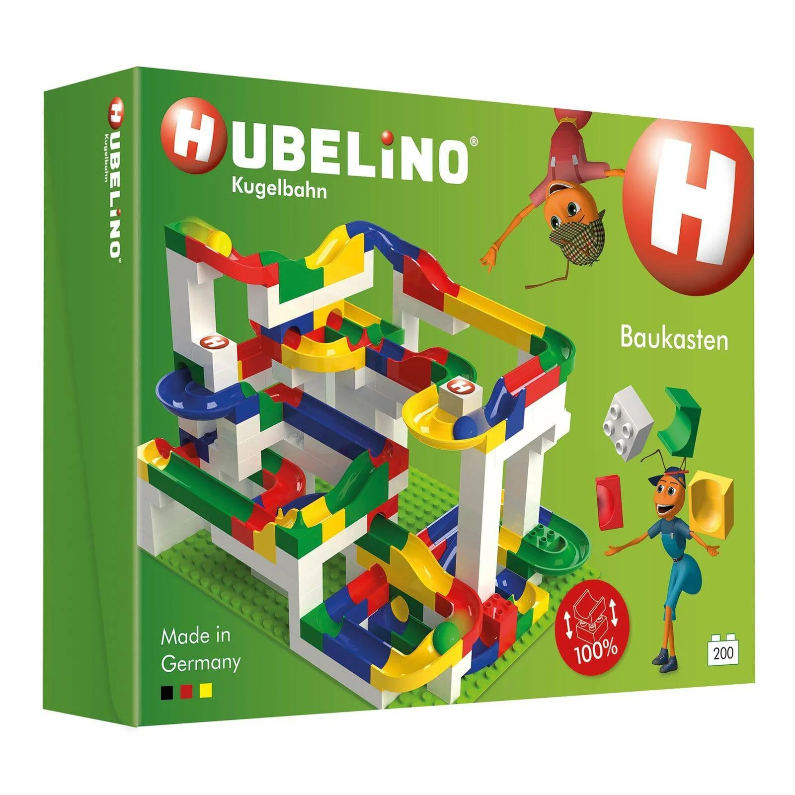 Hubelino 大号积木盒滚珠轨道入门套装
