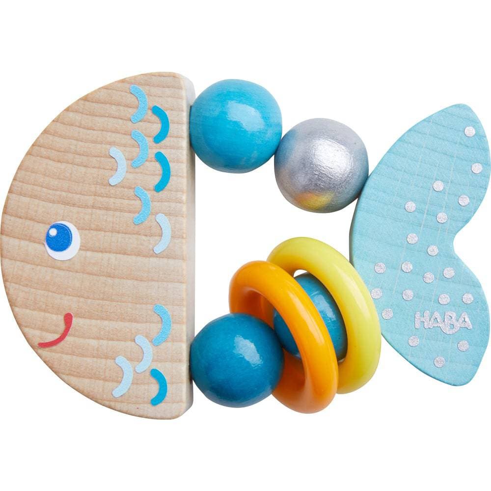 Rattlefish Wooden Baby Rattle Clutching Toy from Germany