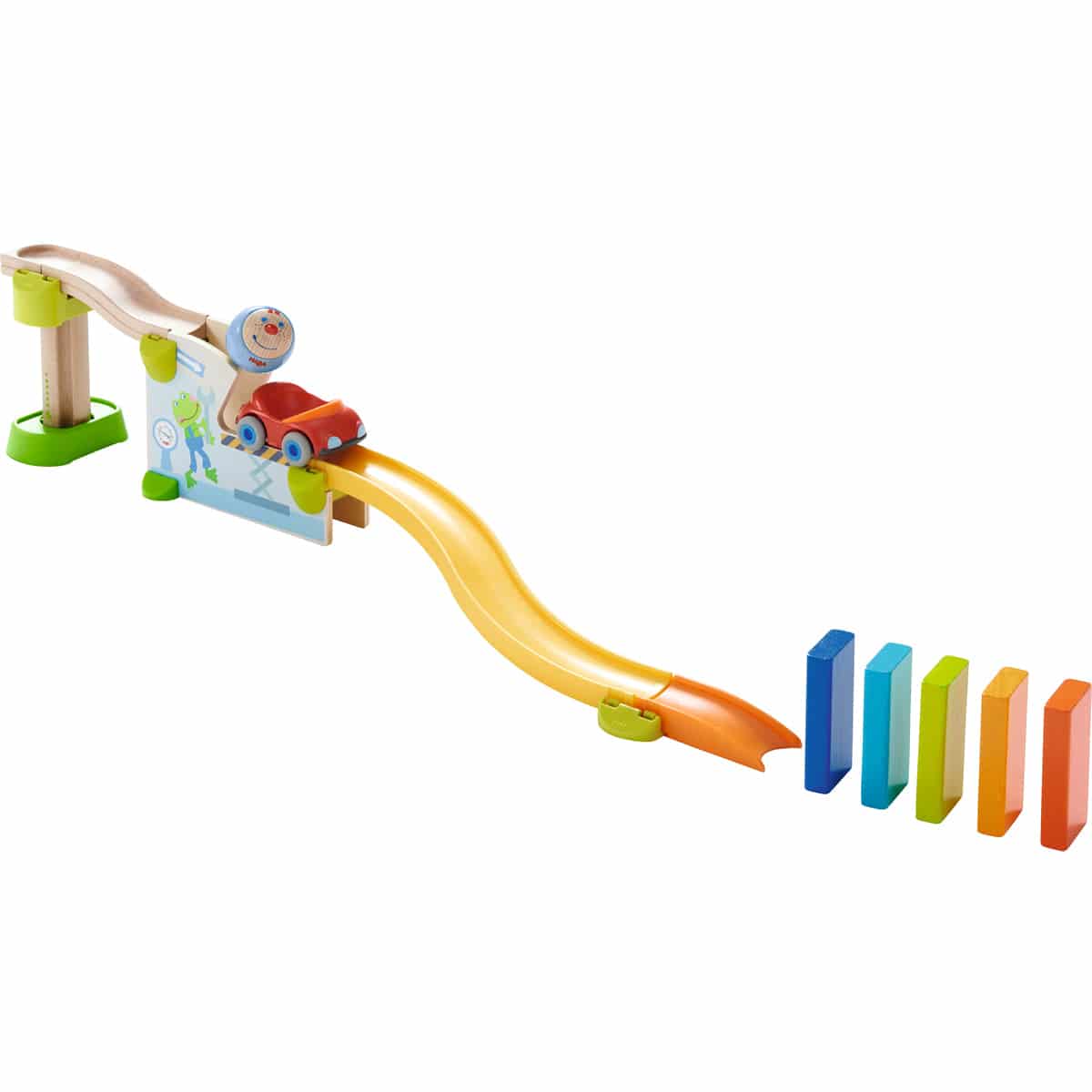 Kullerbu Jump into Car Dominoes 16-Piece Play Set with Bret Boomer