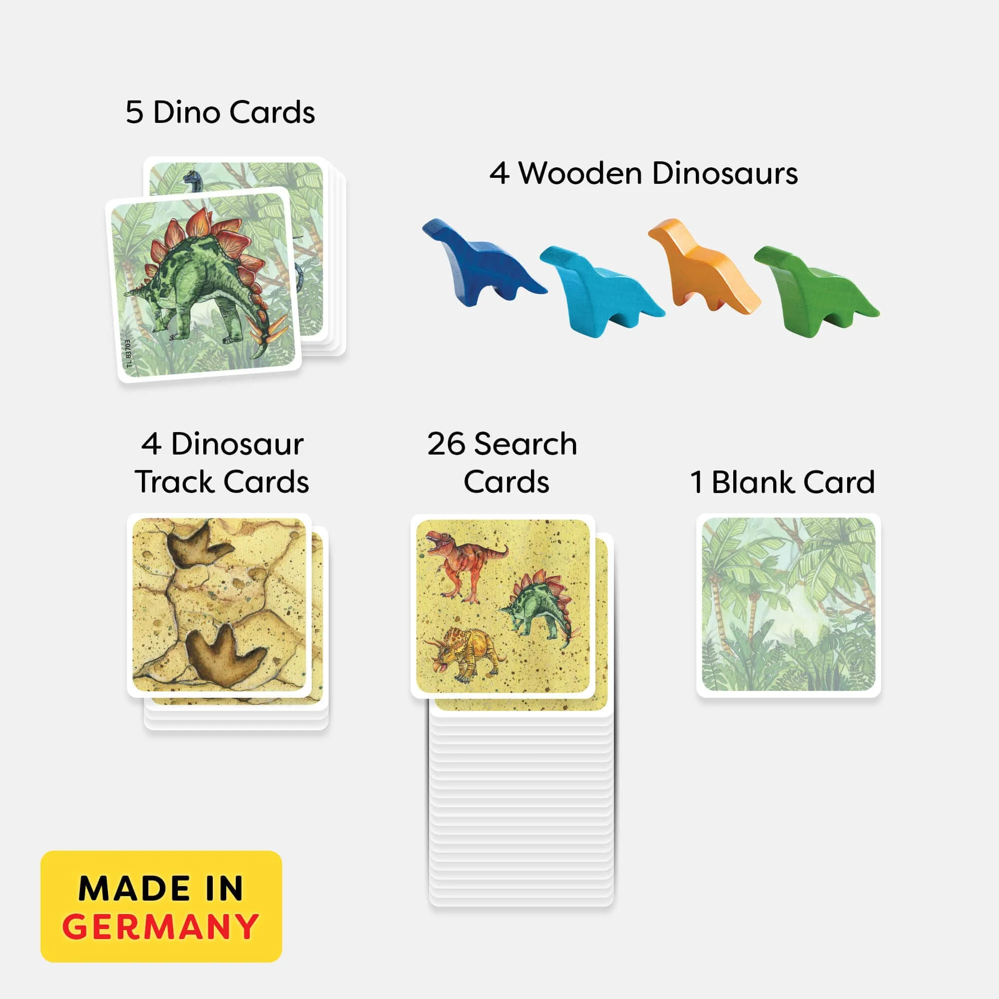 On the Hunt for Dinos Mini Game Memory Adventure for 2-4 Players