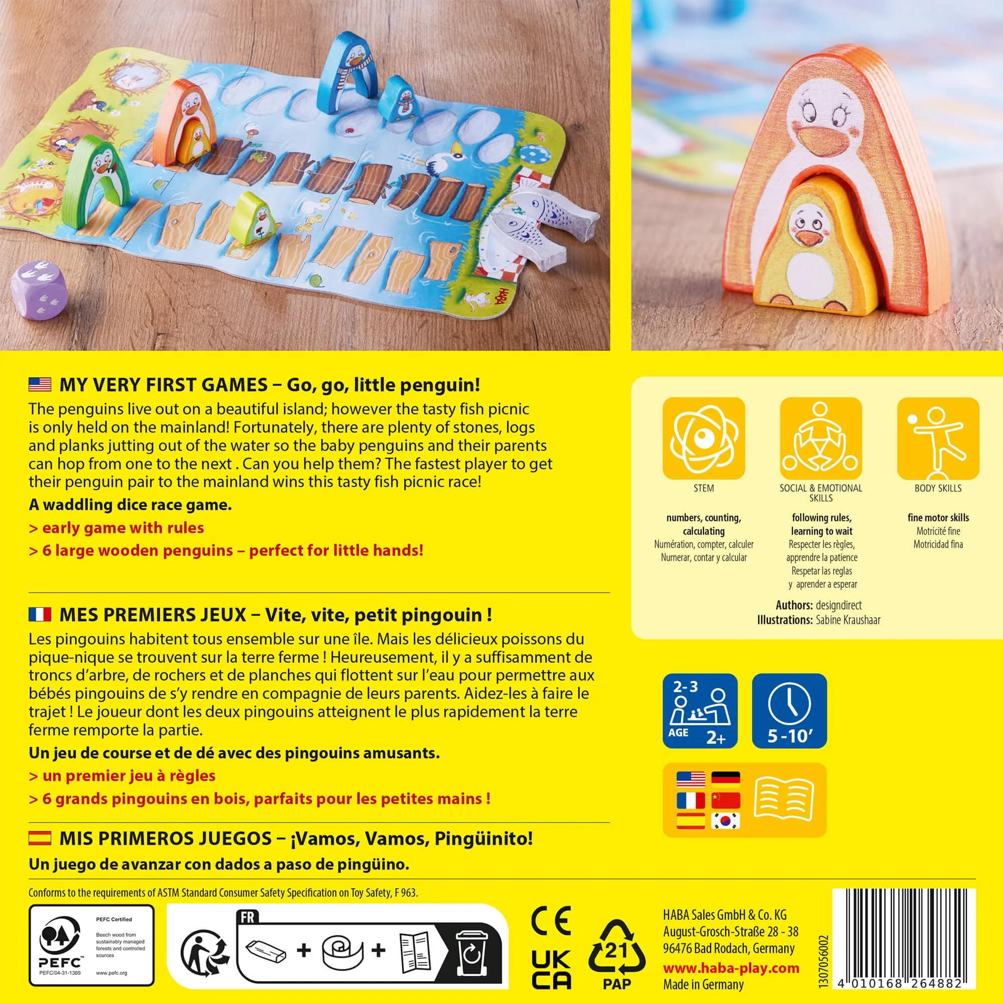 My Very First Games Go, Go, Little Penguin Dice Race for Ages 2+