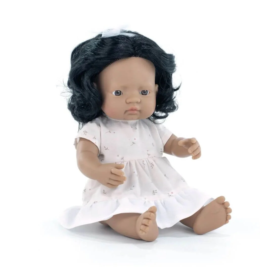 Miniland My Friends & Me 15" Hispanic Girl Doll for Inclusive Play