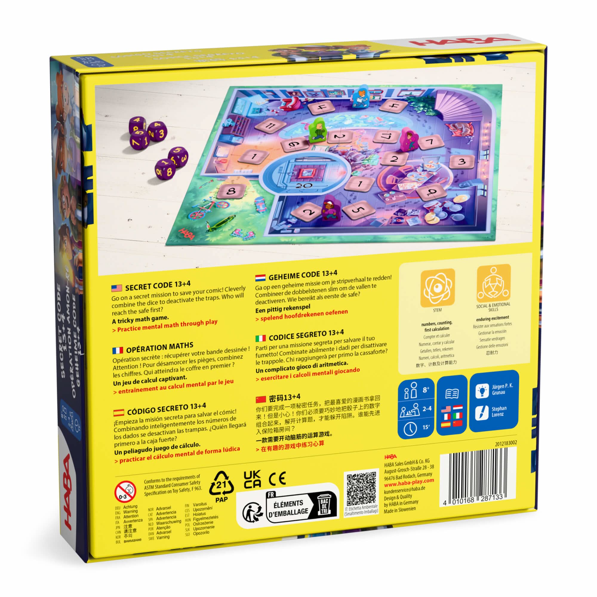 Secret Code 13+4 Math Game