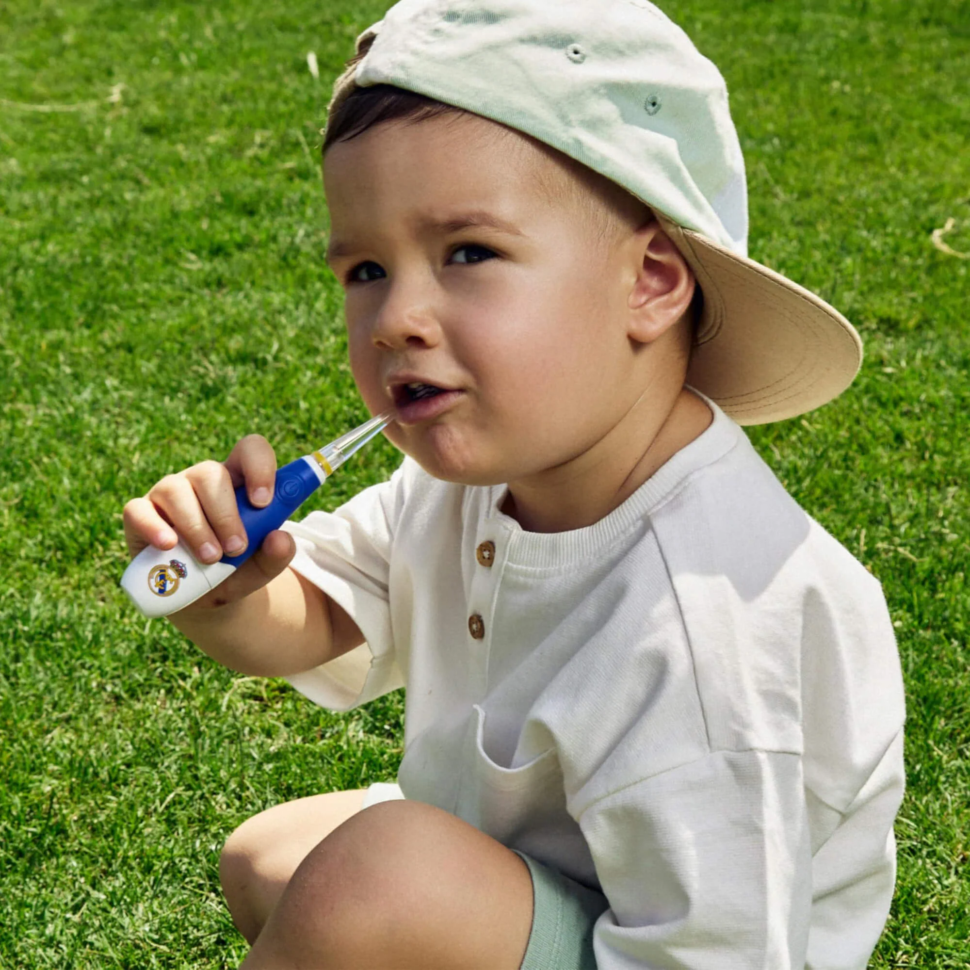 Miniland Real Madrid Baby Electric Toothbrush for Kids 6 Months and Up