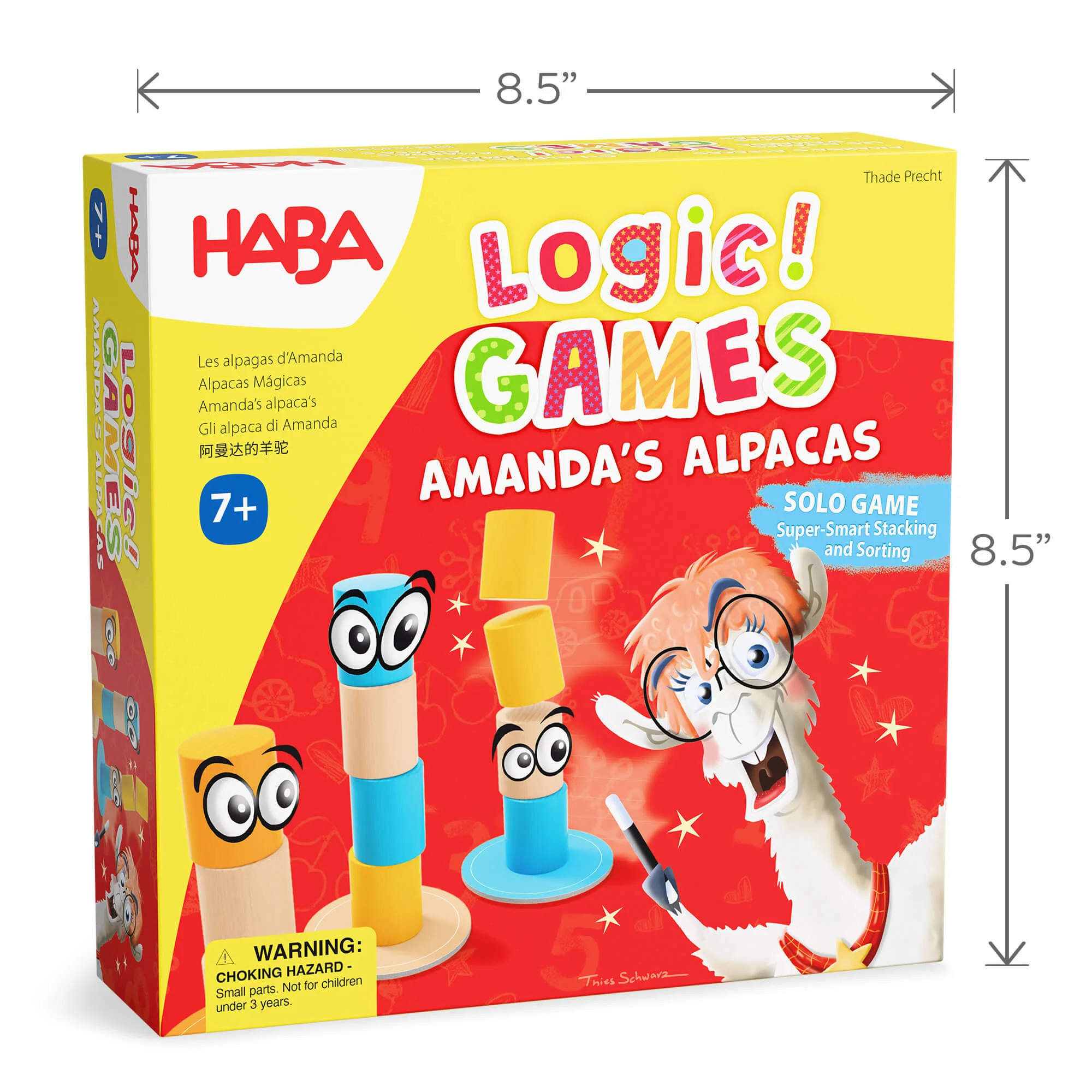 Amanda's Alpacas Logic Game with 60 Stacking Puzzles