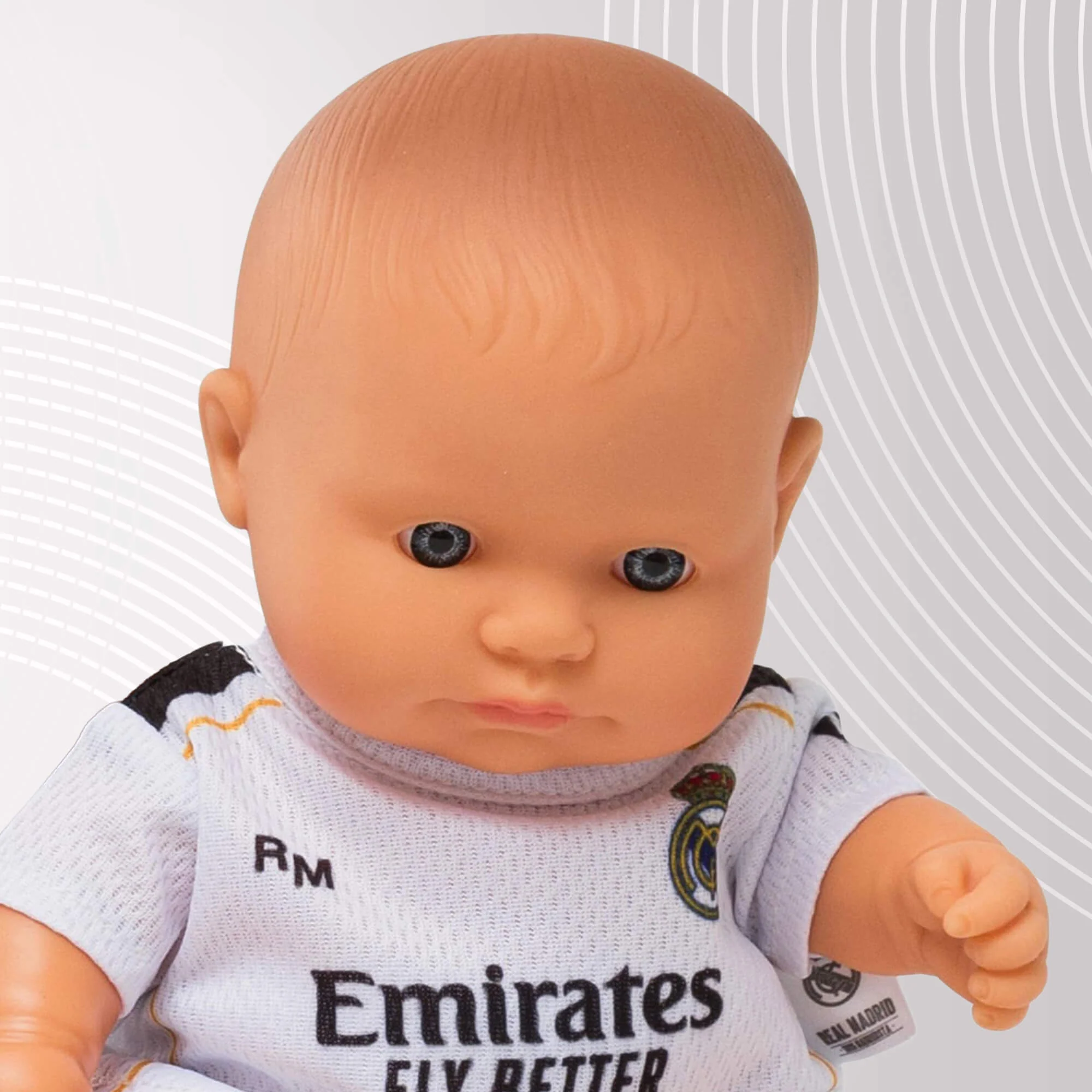 Miniland Real Madrid Soccer Boy Doll in Home Kit