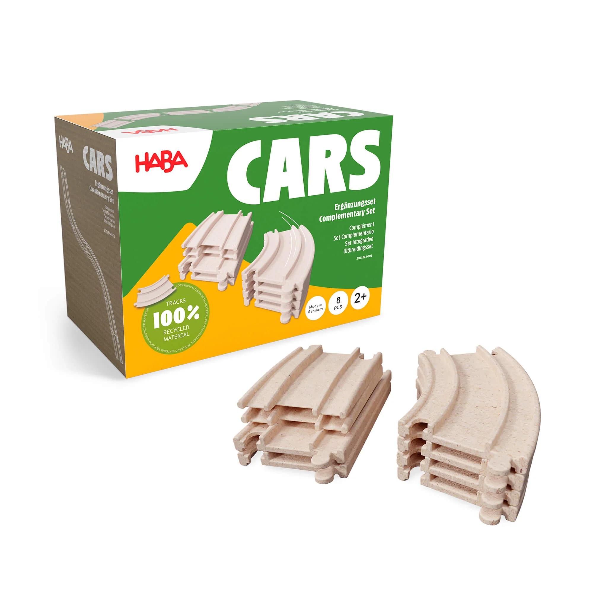 HABA Cars Expansion Set with Curves Straights and Ramps