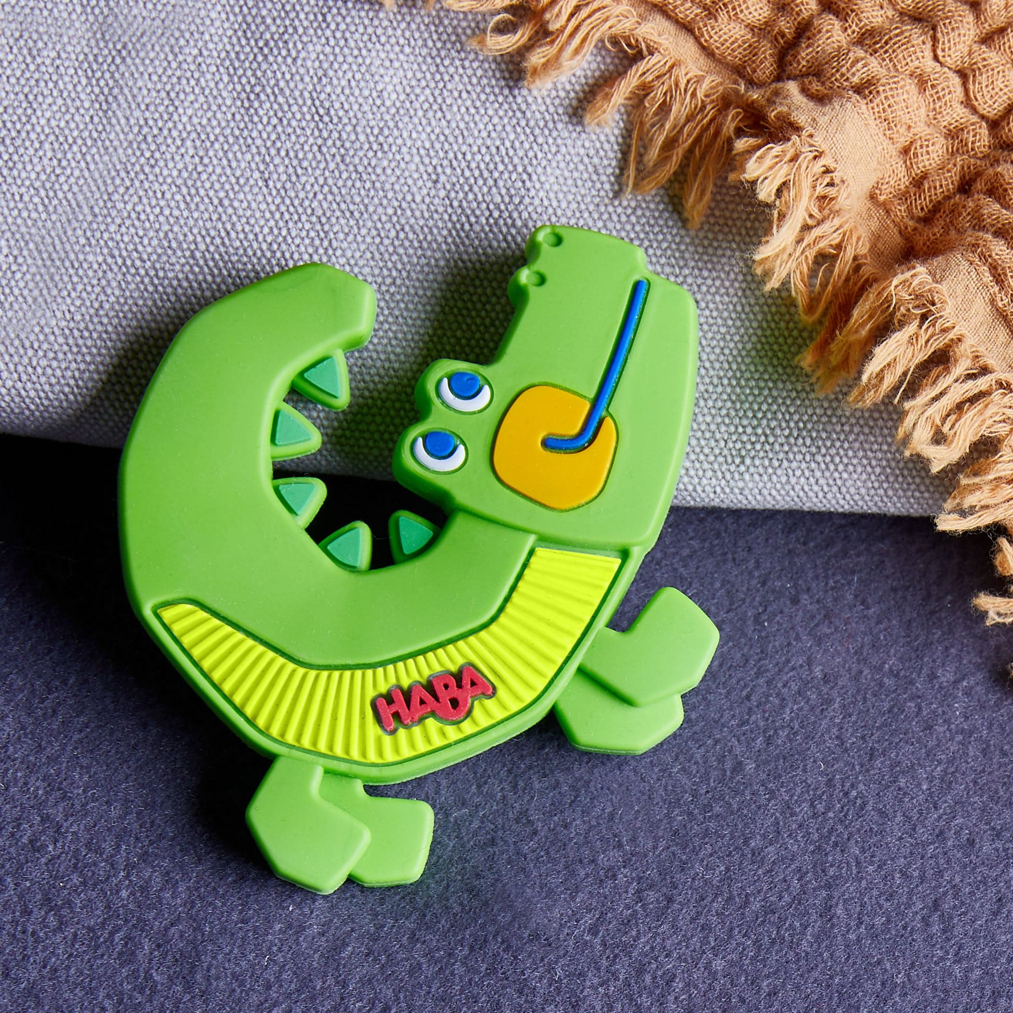 Crocodile Silicone Teething Toy for Babies by HABA