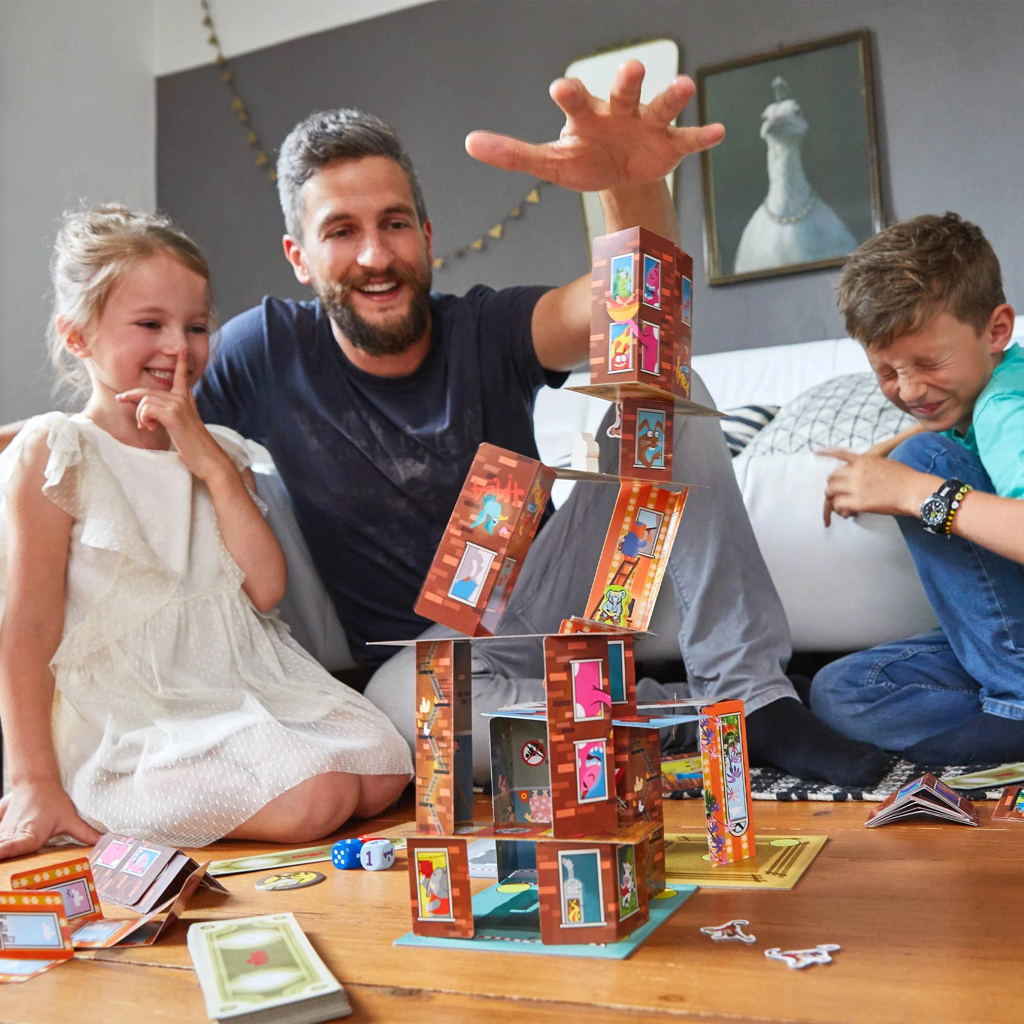 Rhino Hero Super Battle 3D Stacking Game for 2-4 Players