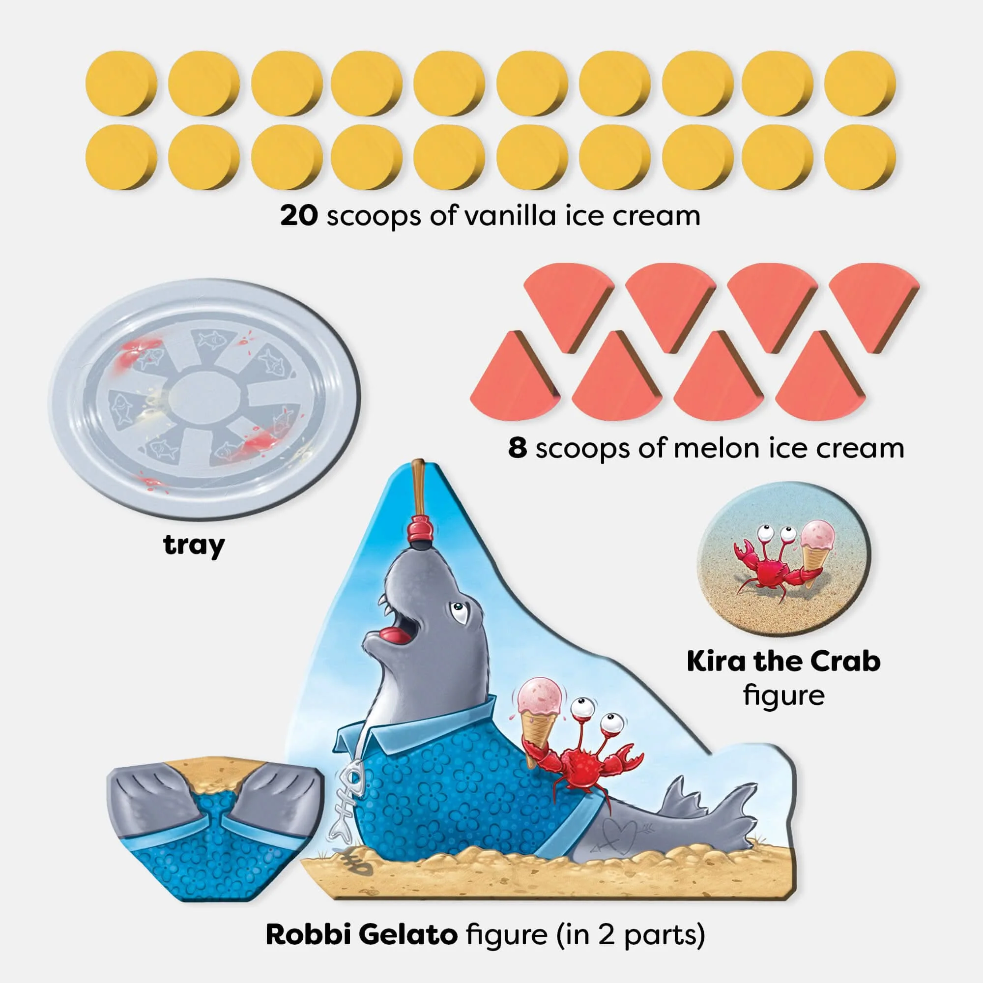 Robbi Gelato Wobbly Seal Balancing Game for 2 to 4 Players