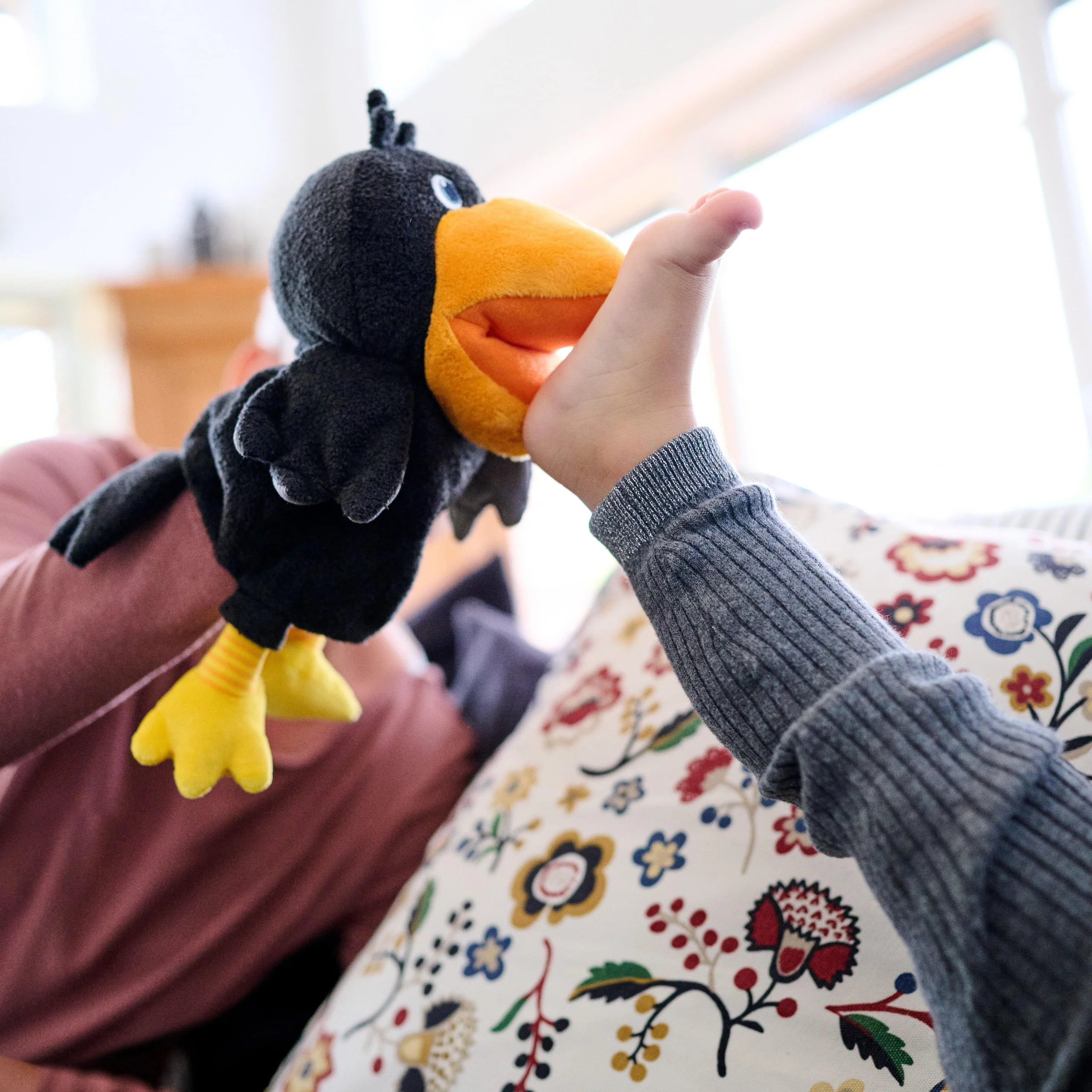 HABA Theo the Raven 布偶手套（含布艺樱桃，适合角色扮演）