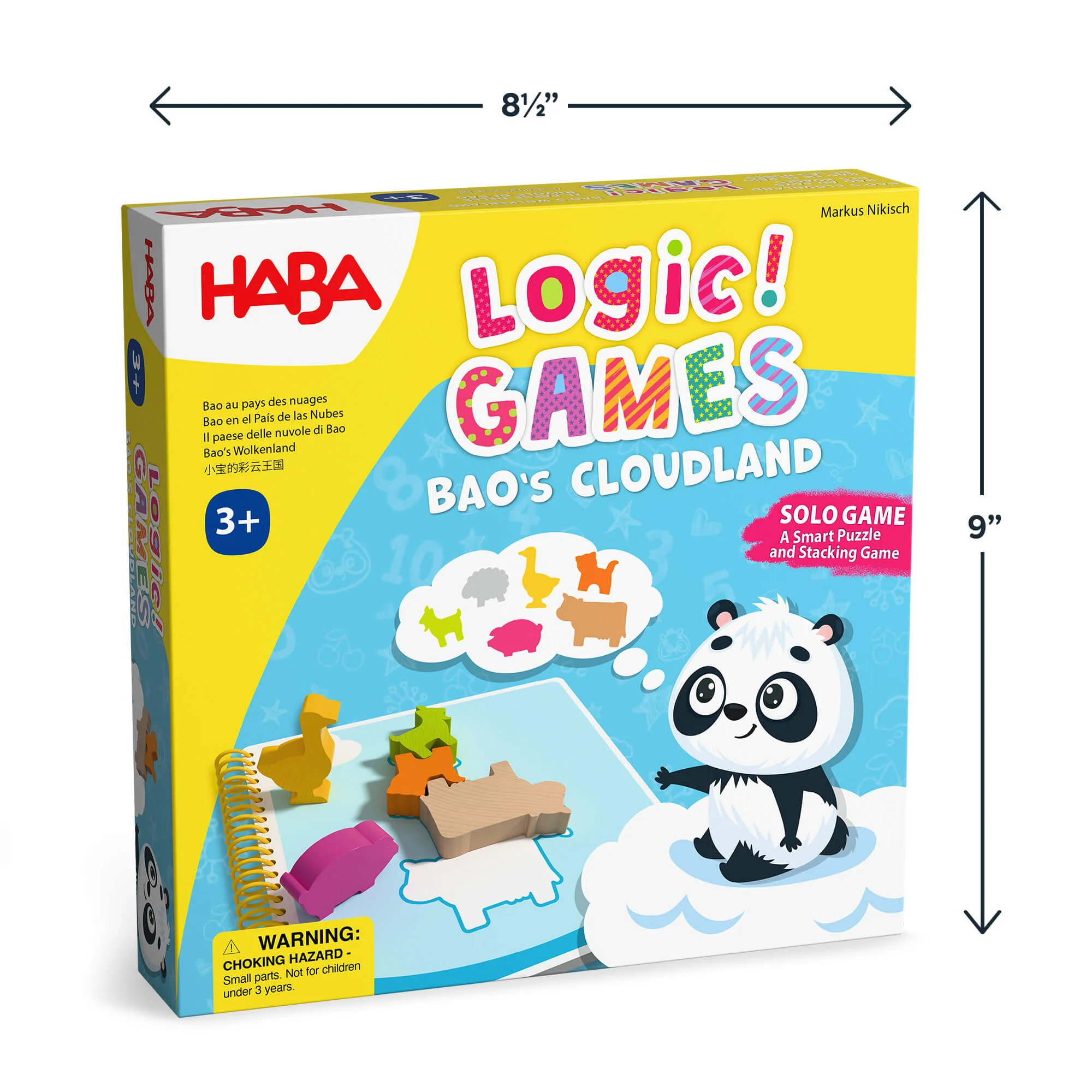 Logic GAMES Bao's Cloudland Wooden Puzzle and Stacking Game