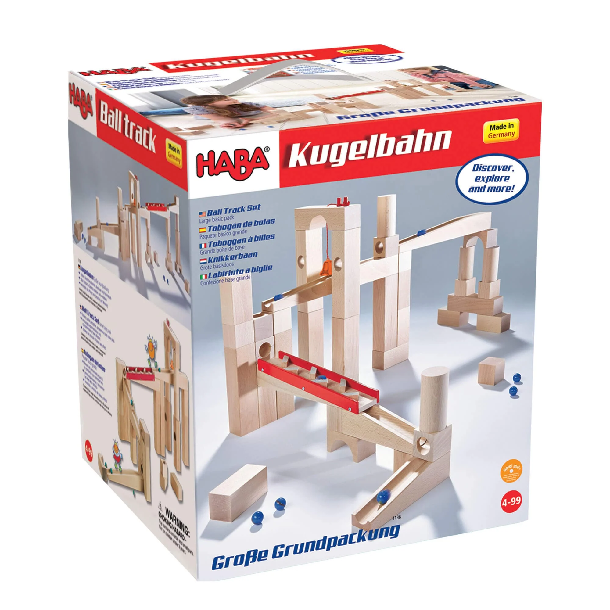 HABA Marble Run Large Set Wooden Building Toy for Kids