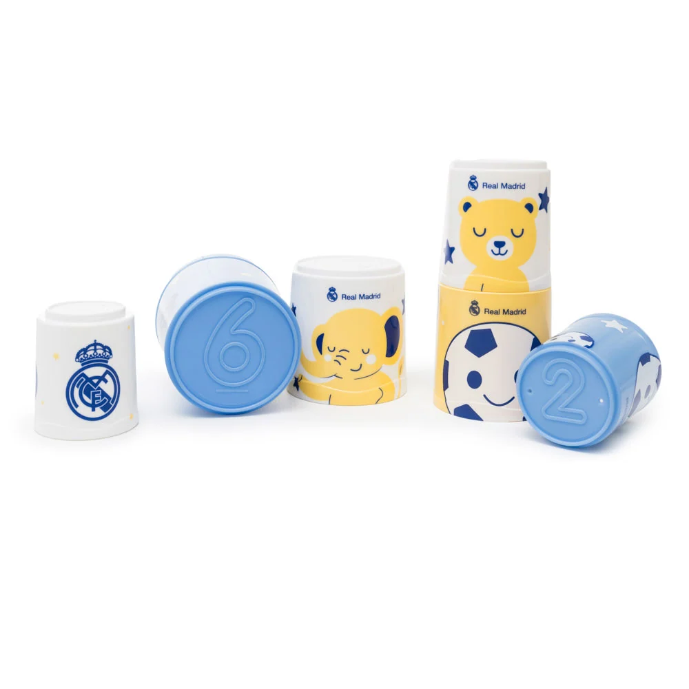 Real Madrid Stacking Cups for Babies and Toddlers 0-3