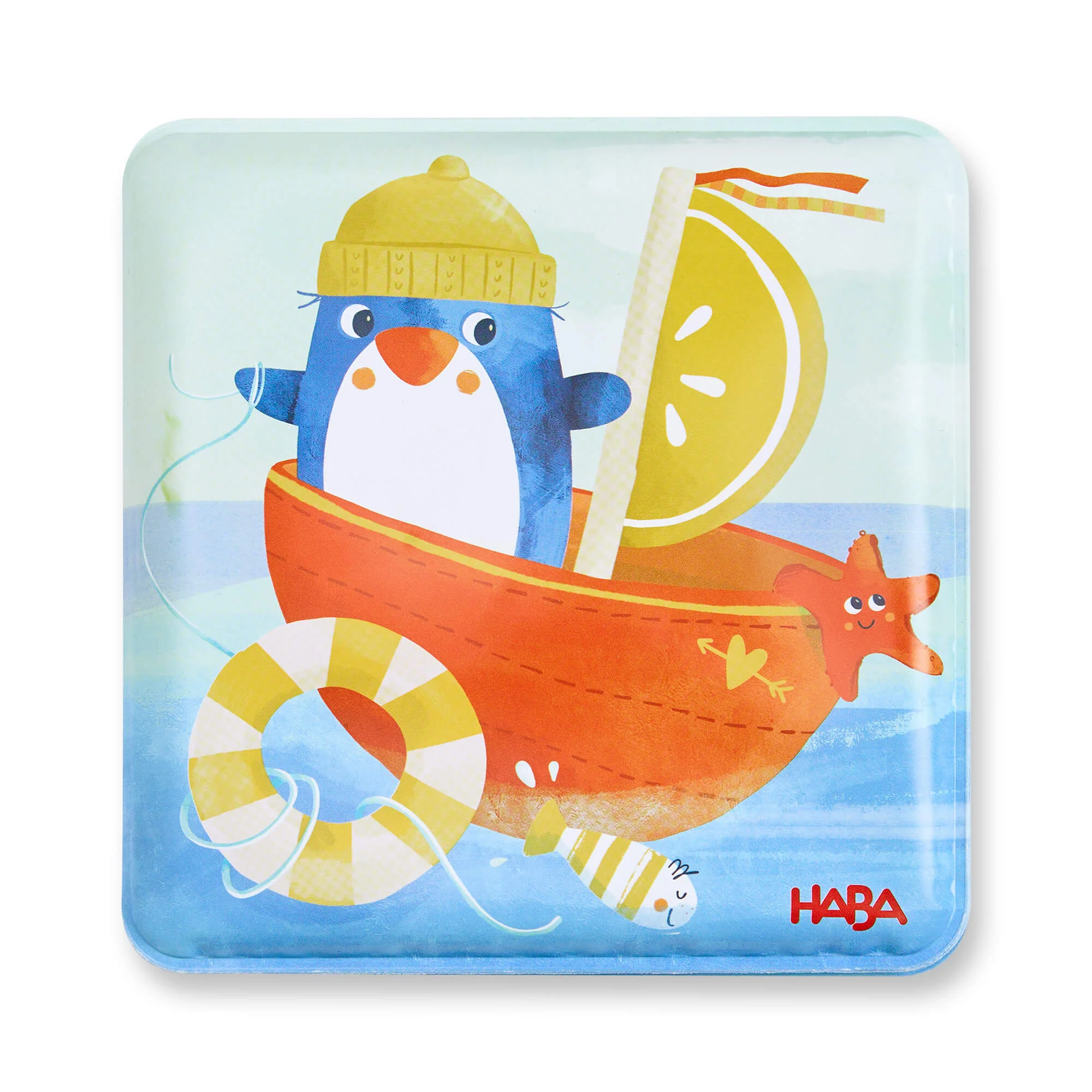 Penguin Bath Book with Squeaker for Splashy Tub and Pool Play