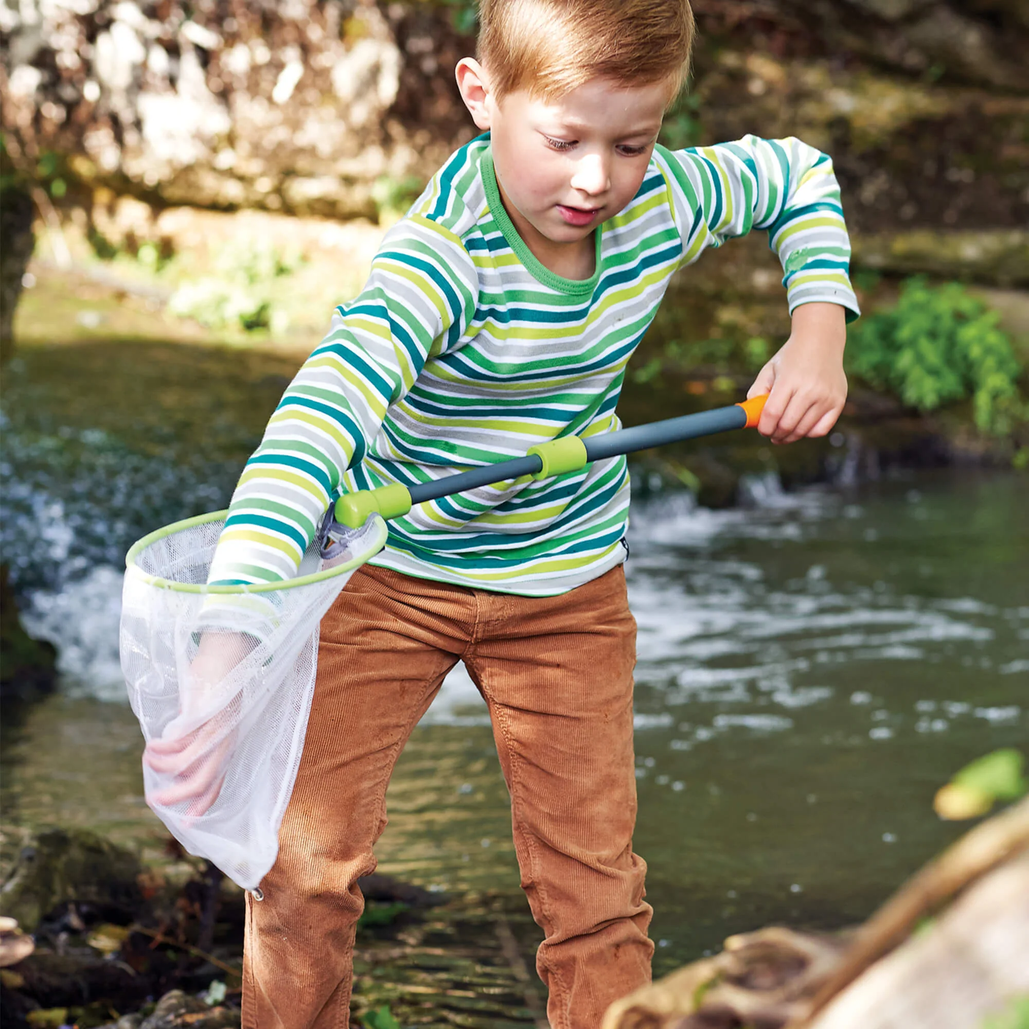 Terra Kids Scoop Net with Telescopic Handle for Pond and Bug Catching
