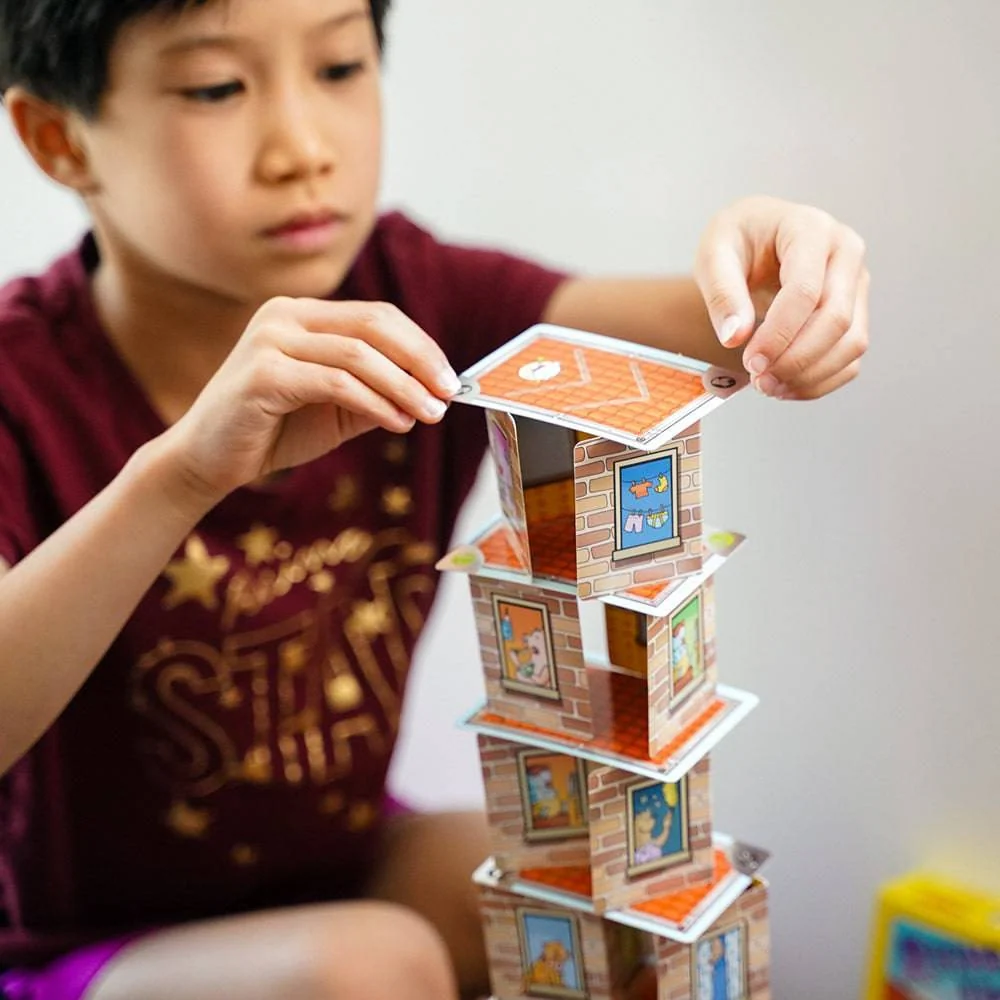 Rhino Hero Stacking Cards Game for Family and Classroom Play