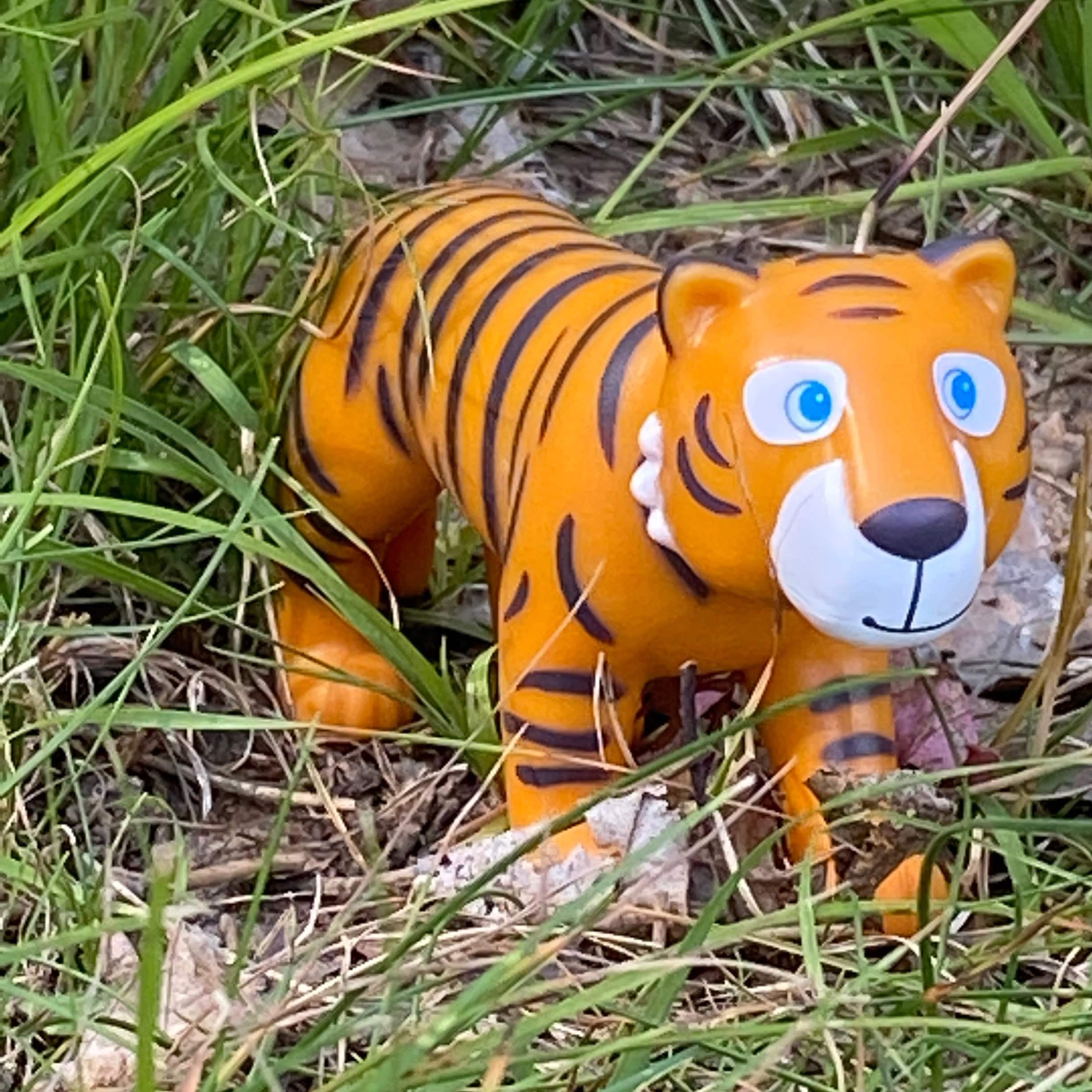HABA Little Friends Tiger Figure in Golden Yellow Stripes