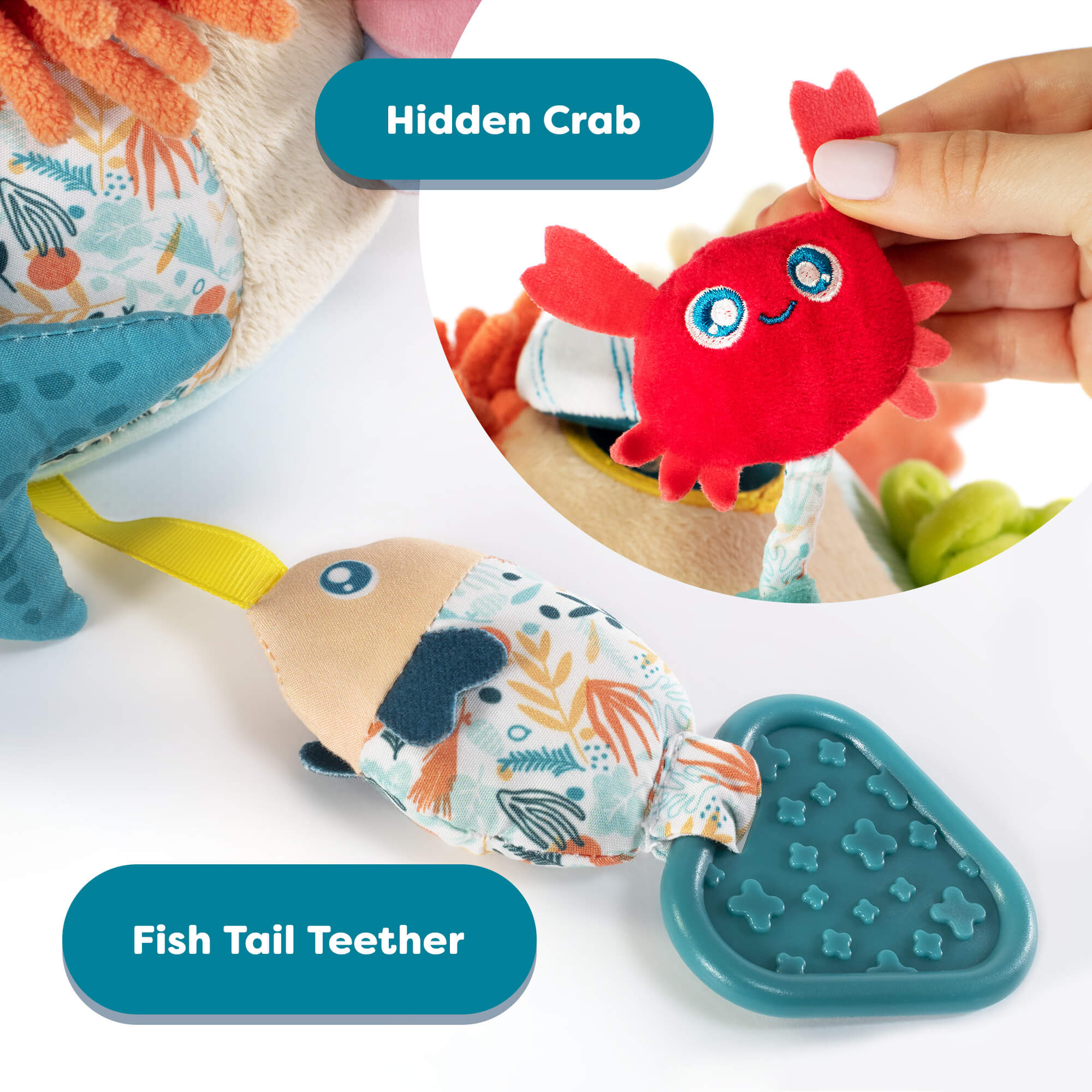 Sensorial Reef 婴儿活动玩具，由 Miniland 出品，适合感官游戏