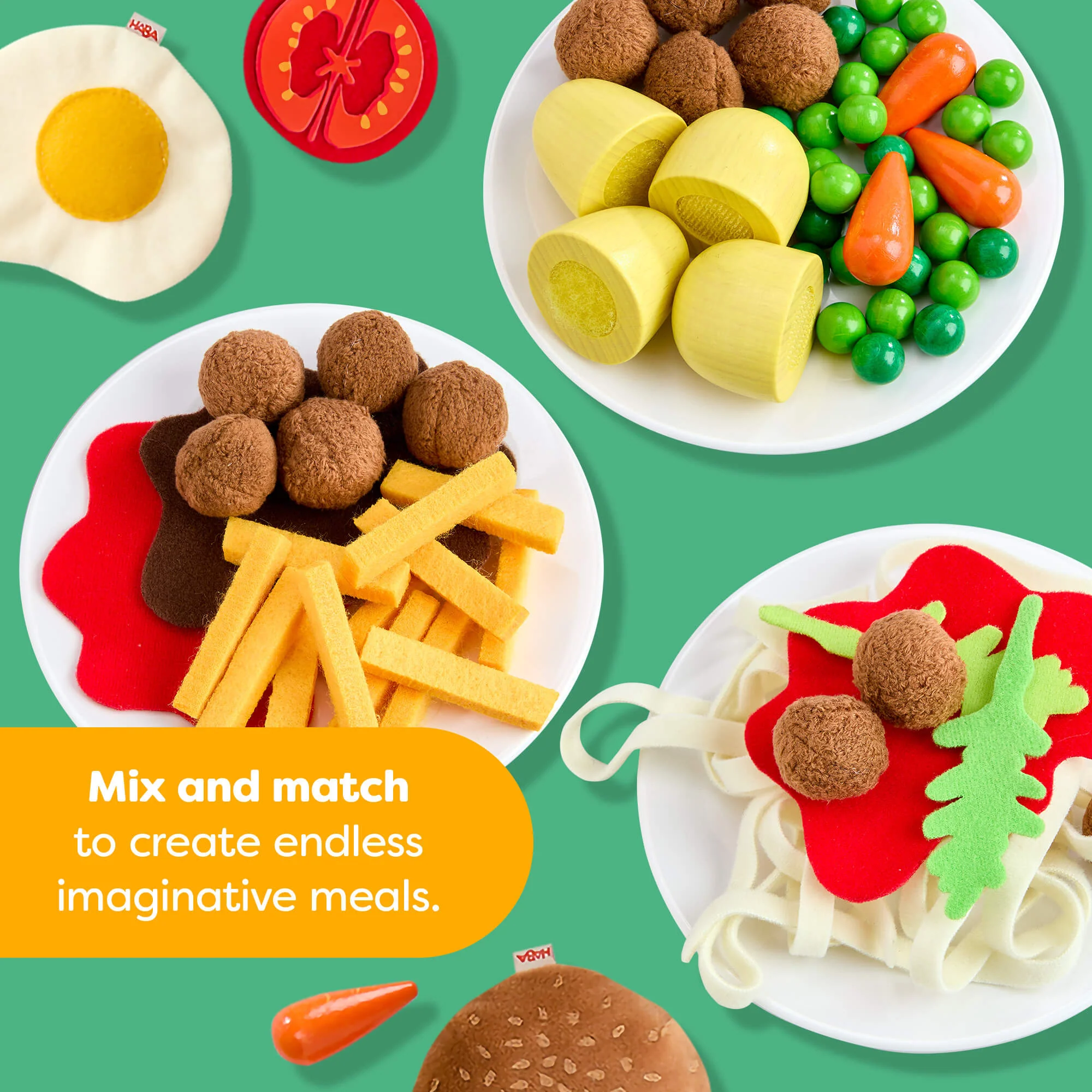 Creative Play Fresh Box Play Food Meal Kit with 90 Pieces and Recipe Cards