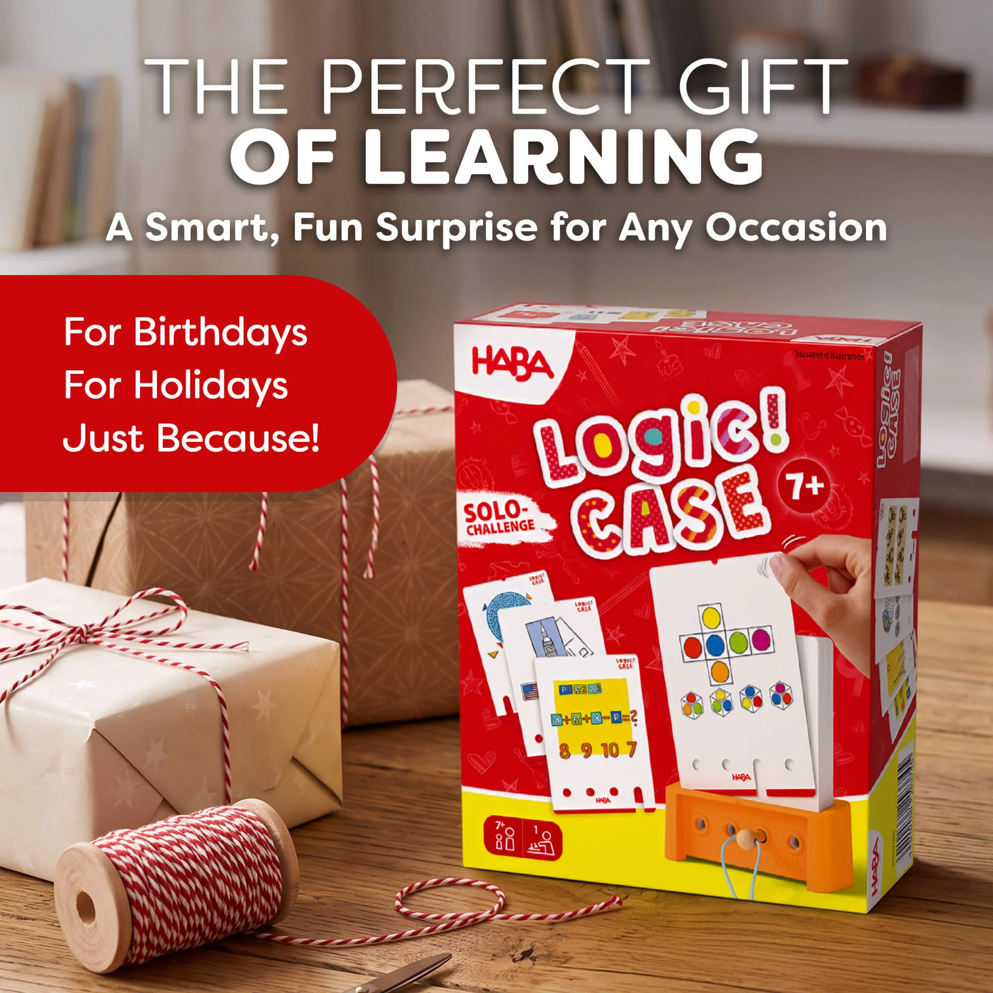 Logic! CASE 7+ Starter Set Puzzle Game for Confident Young Thinkers