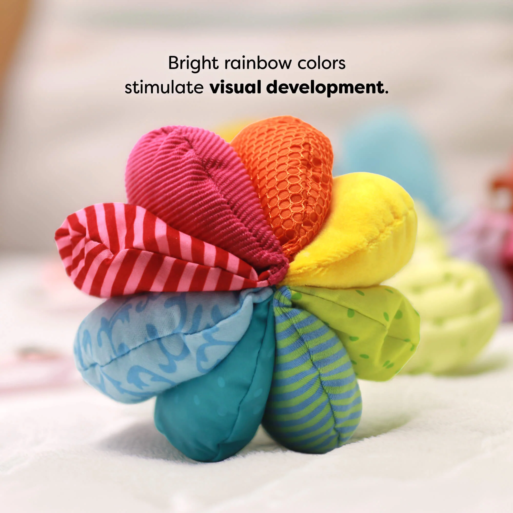 HABA Rainbow Fabric Baby Ball for Sensory Play and Early Motor Skills