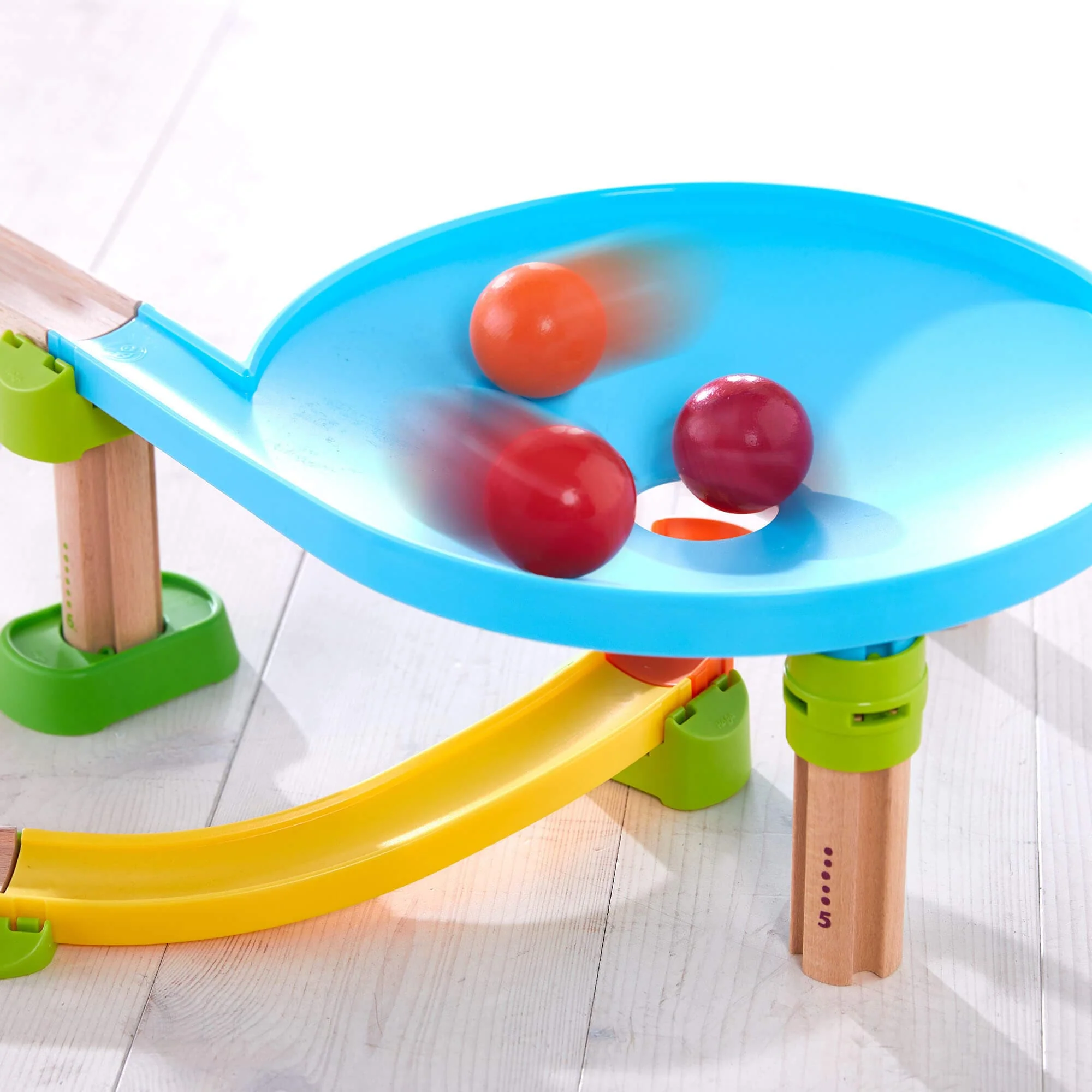 Kullerbu Rainbow Run Bundle Ball Track Set for Ages 2 and Up