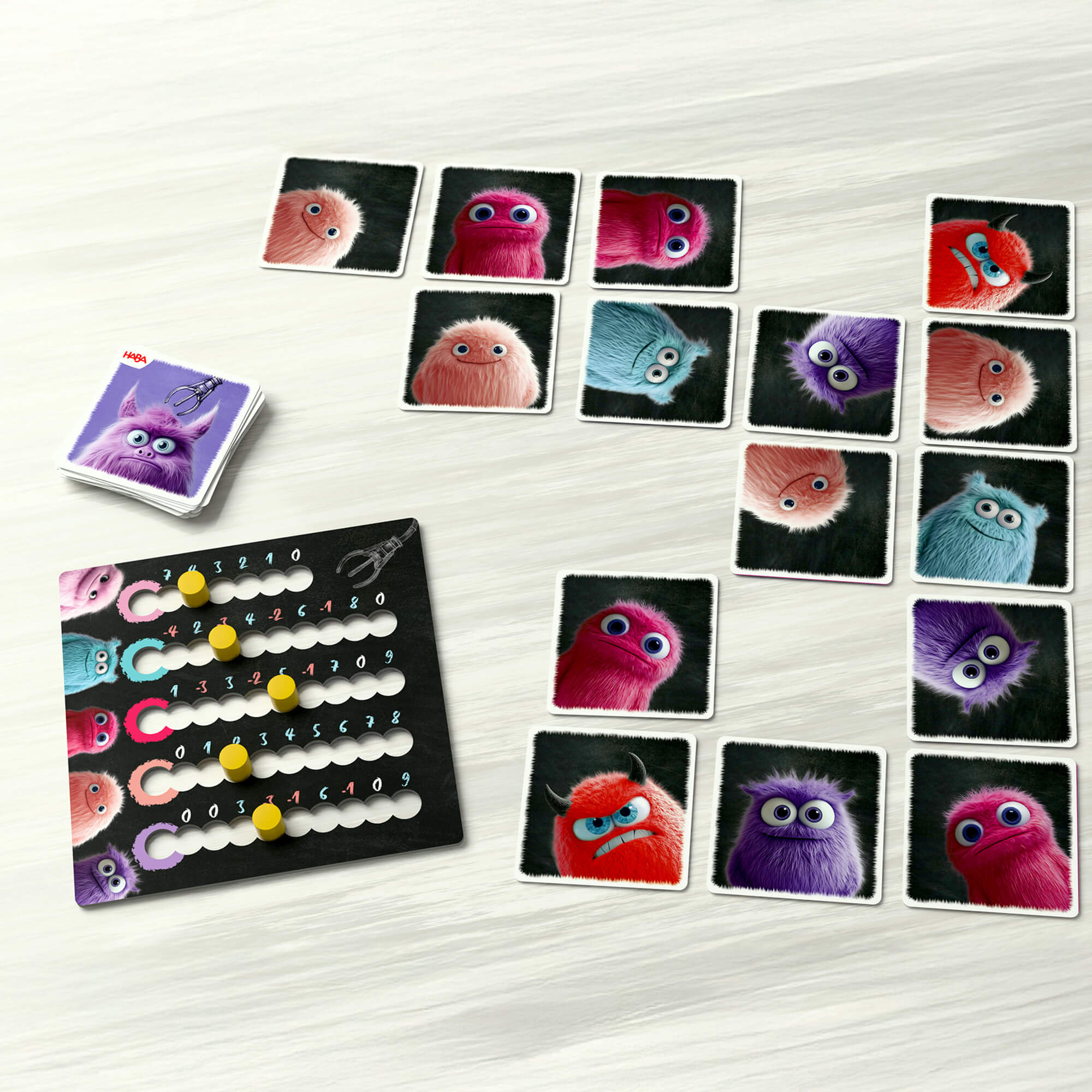 Plush-o-Mat Push-Your-Luck Monster Card Game for Families