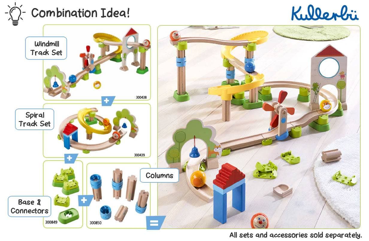 Kullerbu Spiral 26 Piece Starter Track Set by HABA