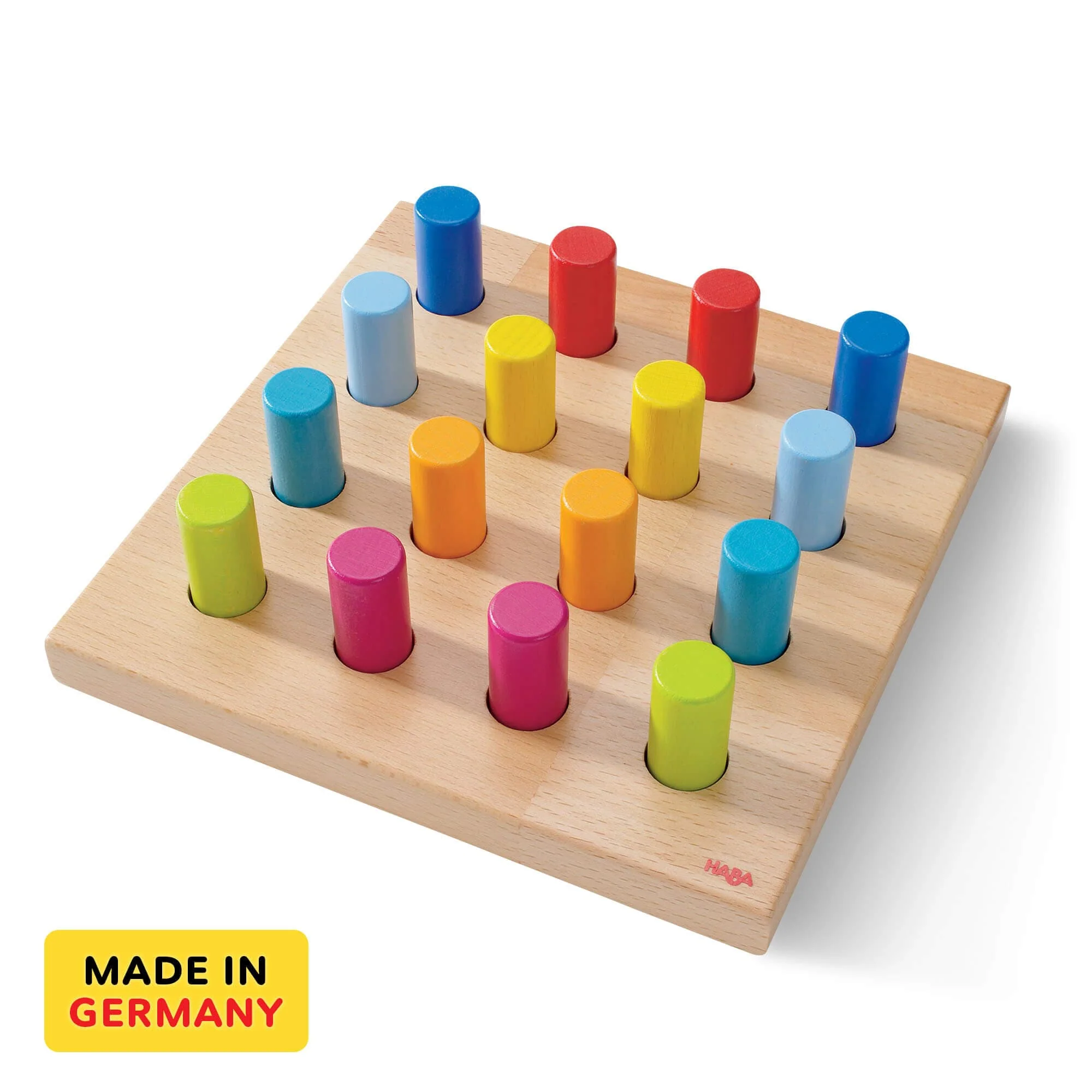 Rainbow Whirls Wooden Sorting and Stacking Game for Toddlers