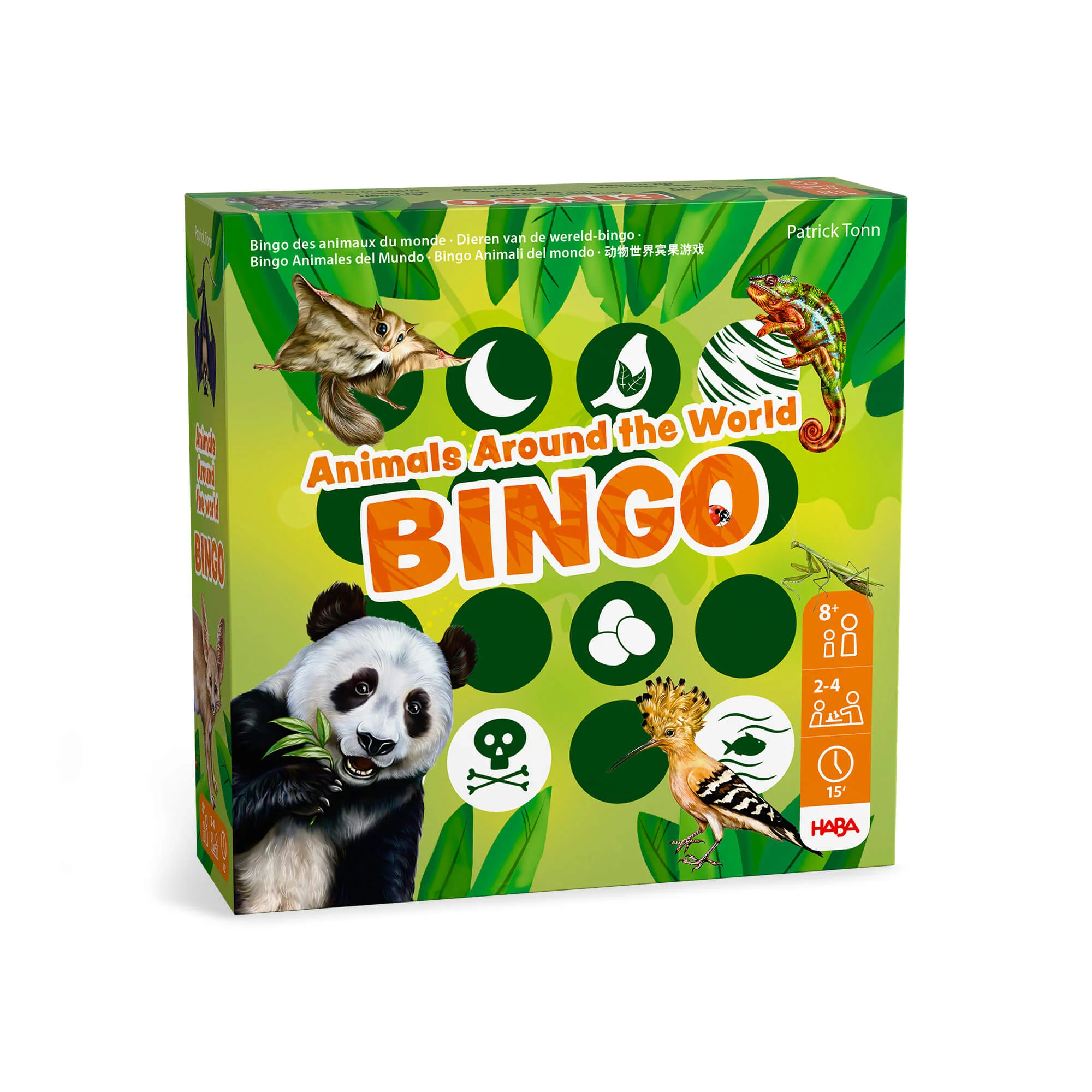 Animals Around the World Bingo Strategy Game for 2-4 Players