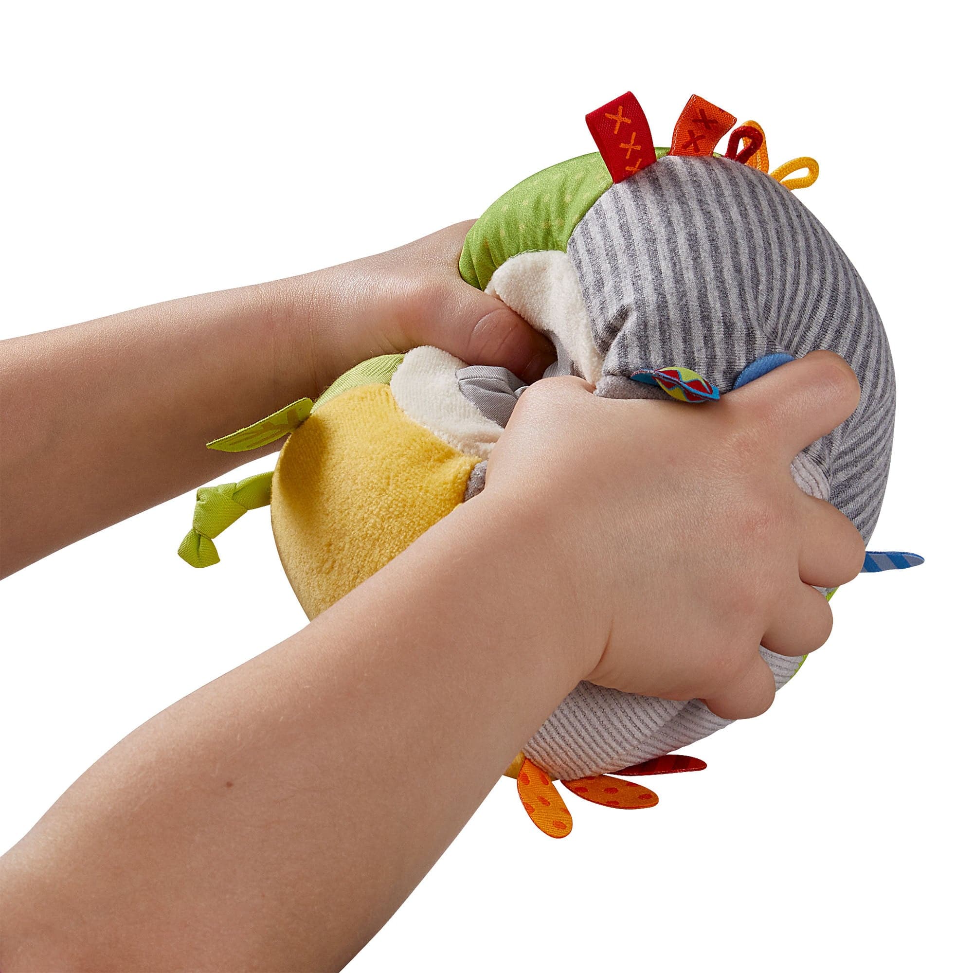 Discovery Ball Plush Baby Toy with Rattle and Textures for 6 Months Up