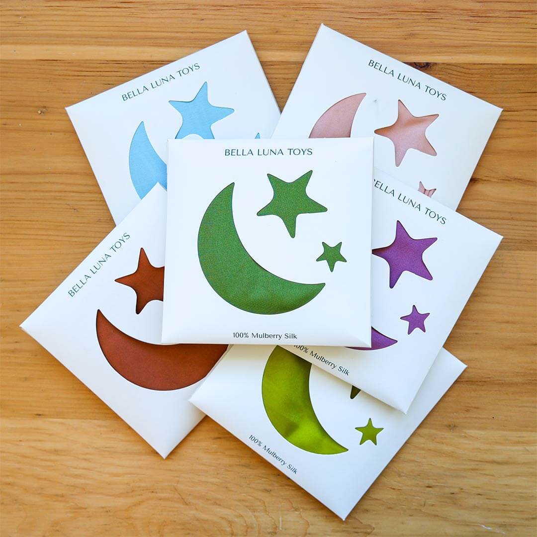 Bella Luna Toys Earth Mother Play Silks in Six Nature-Inspired Shades
