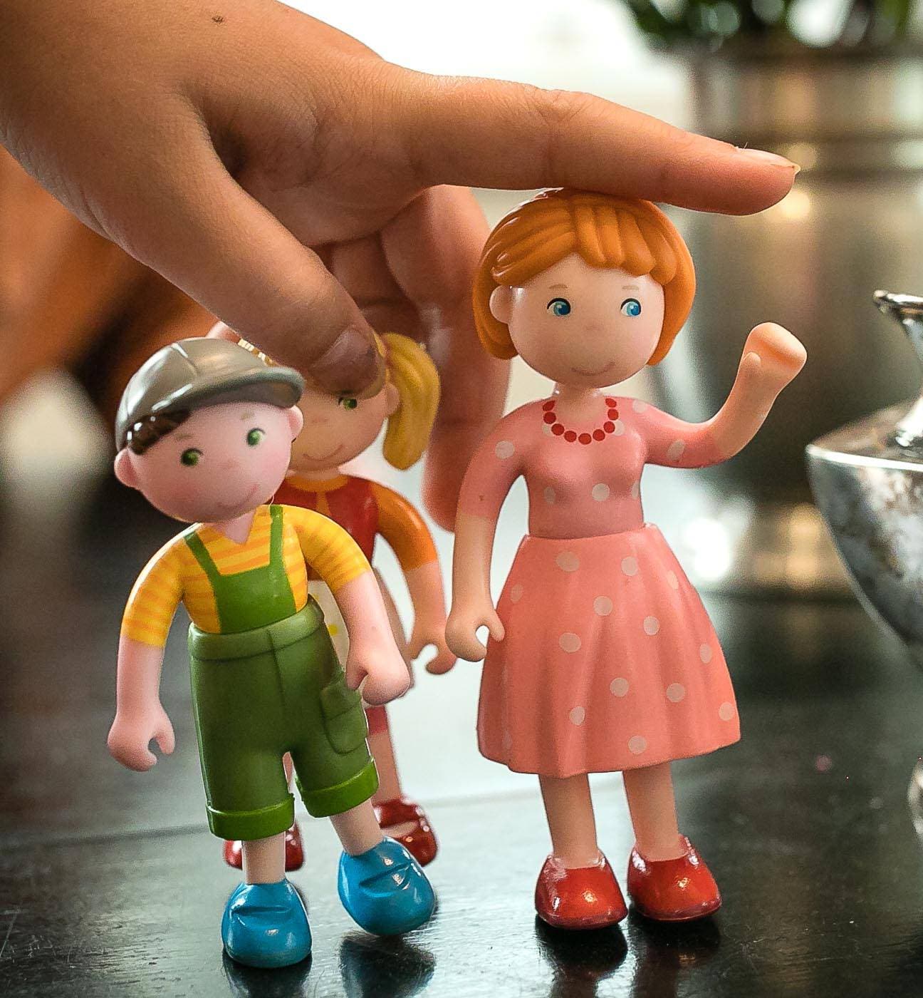 HABA Little Friends Mom Katrin Doll in Polka-Dot Dress