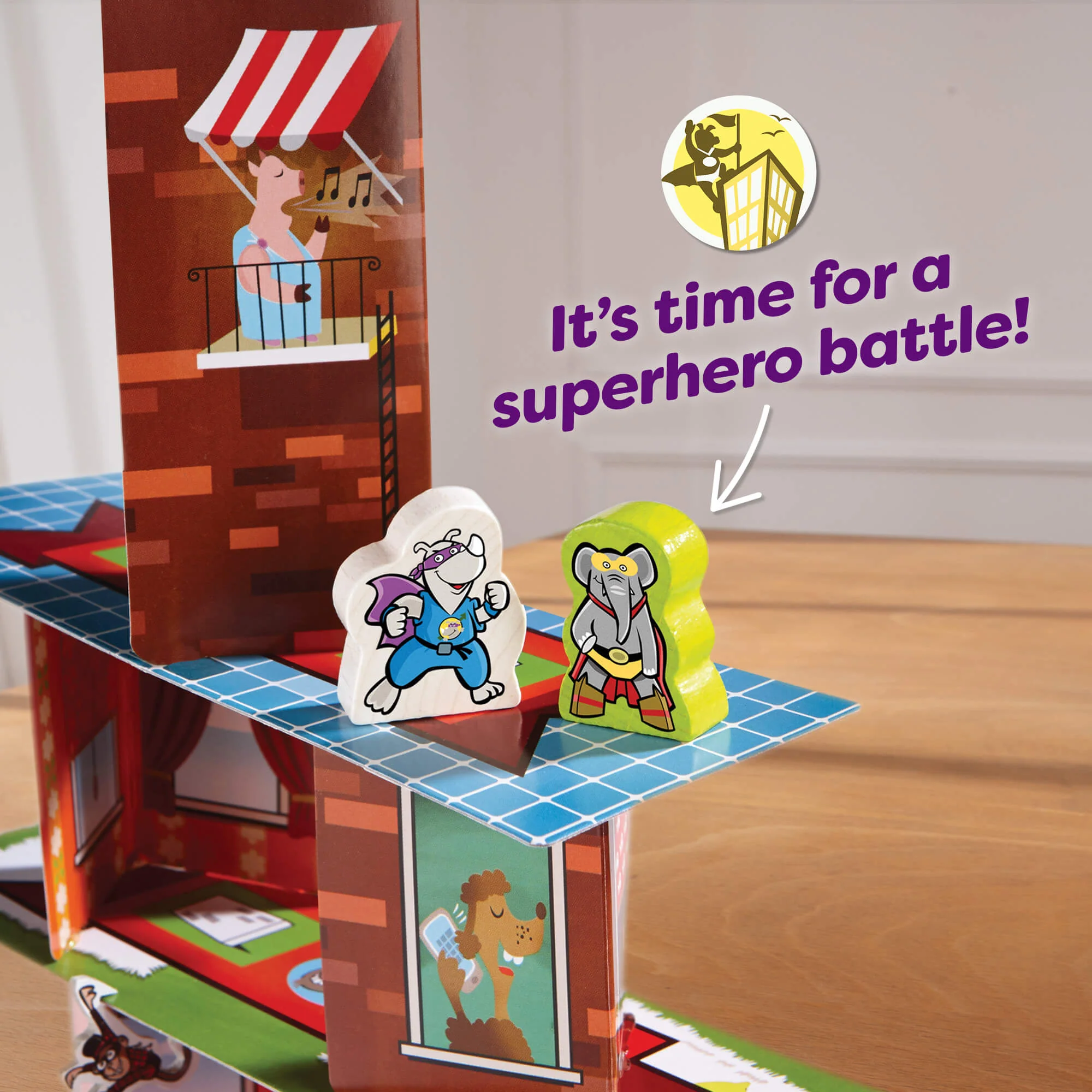 Rhino Hero Super Battle 3D Stacking Game for 2-4 Players