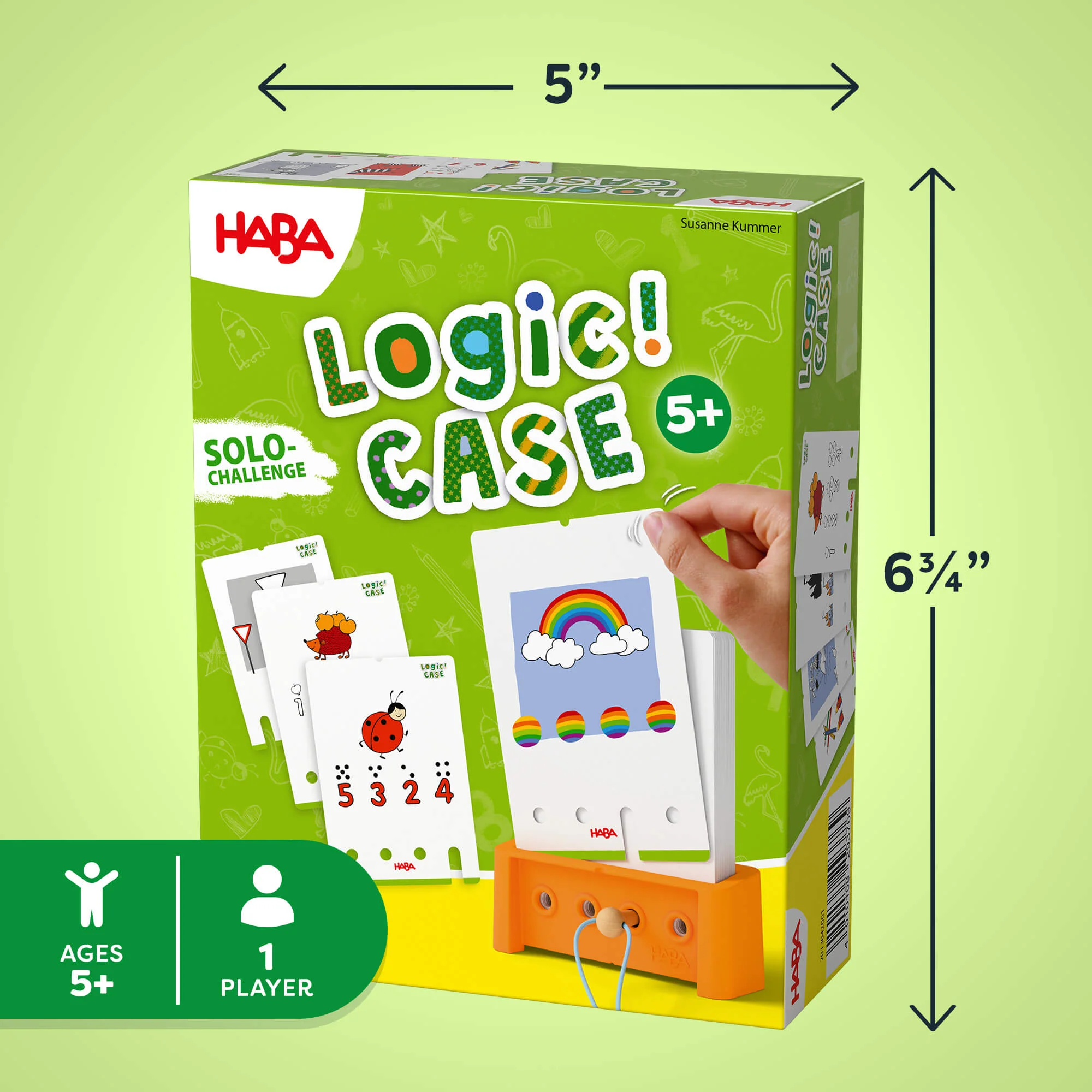 Logic! CASE 5+ Starter Set Self-Check Puzzle Game for Ages 5