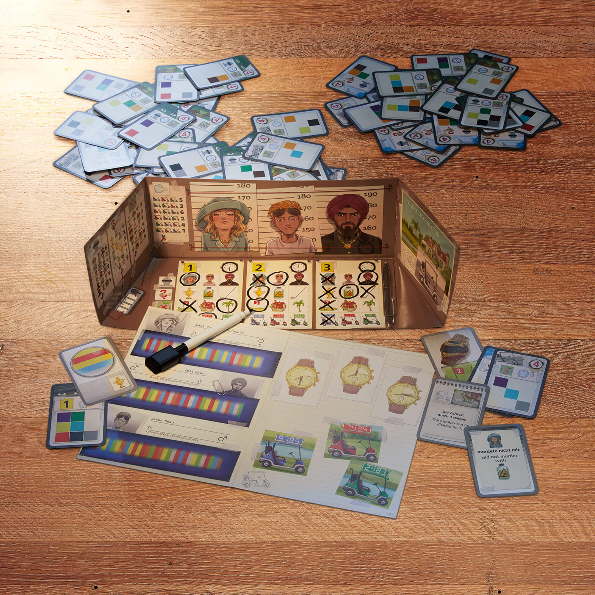 The Key: Murder at the Oakdale Club Deduction Board Game