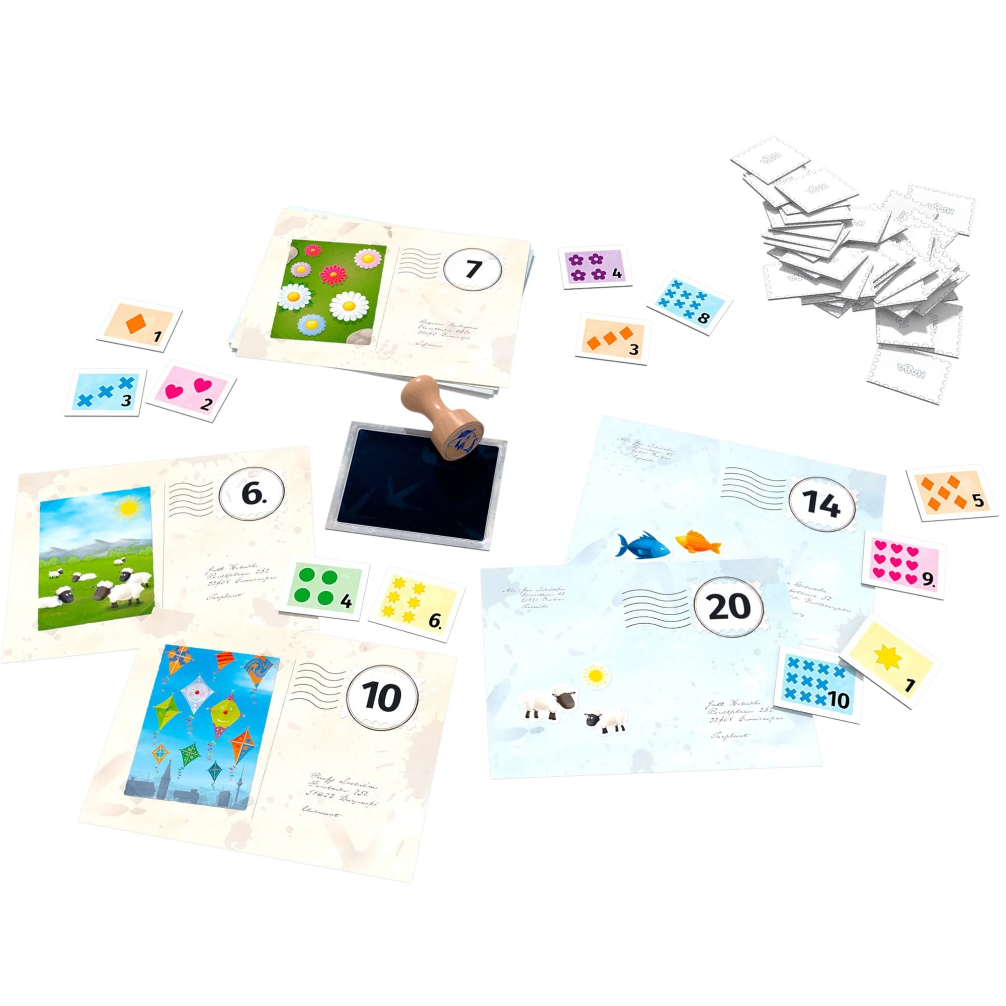 Pio's Pigeon Post Game for 2-4 Players Ages 3 and Up