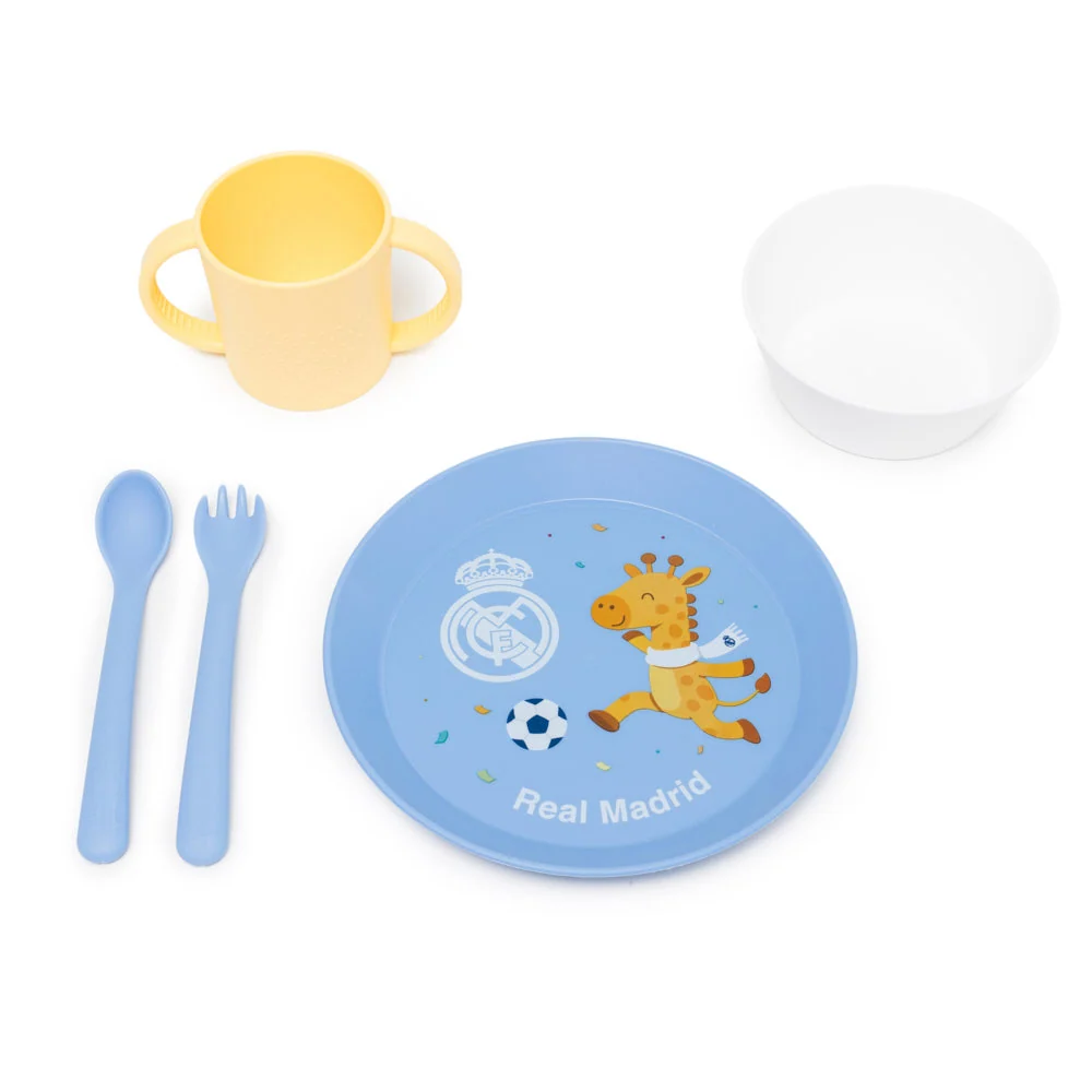 Real Madrid Kiddie Meal Set for Little Fans Ages 0-3