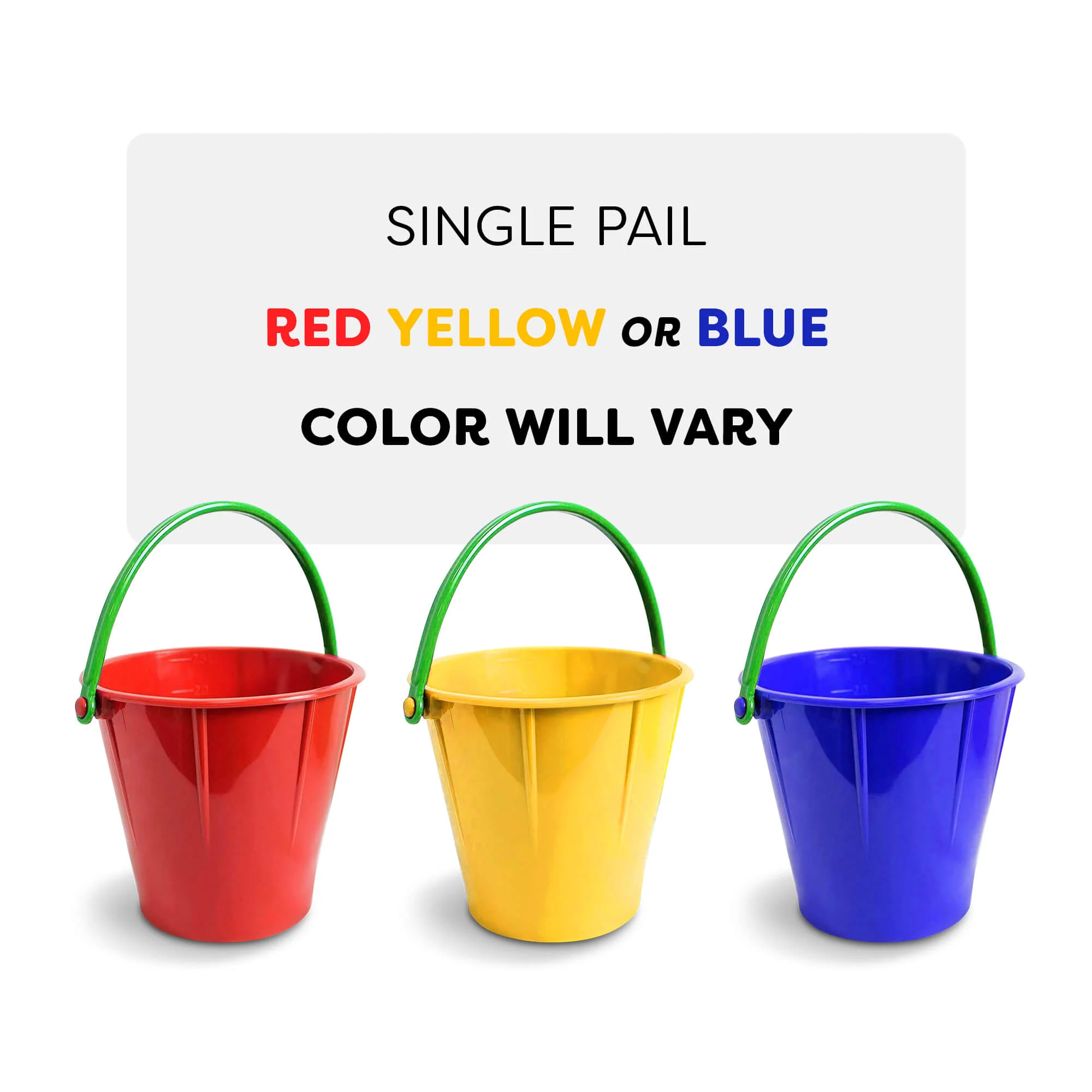 Spielstabil 2.5 Liter Sand and Snow Pail, Assorted Colors