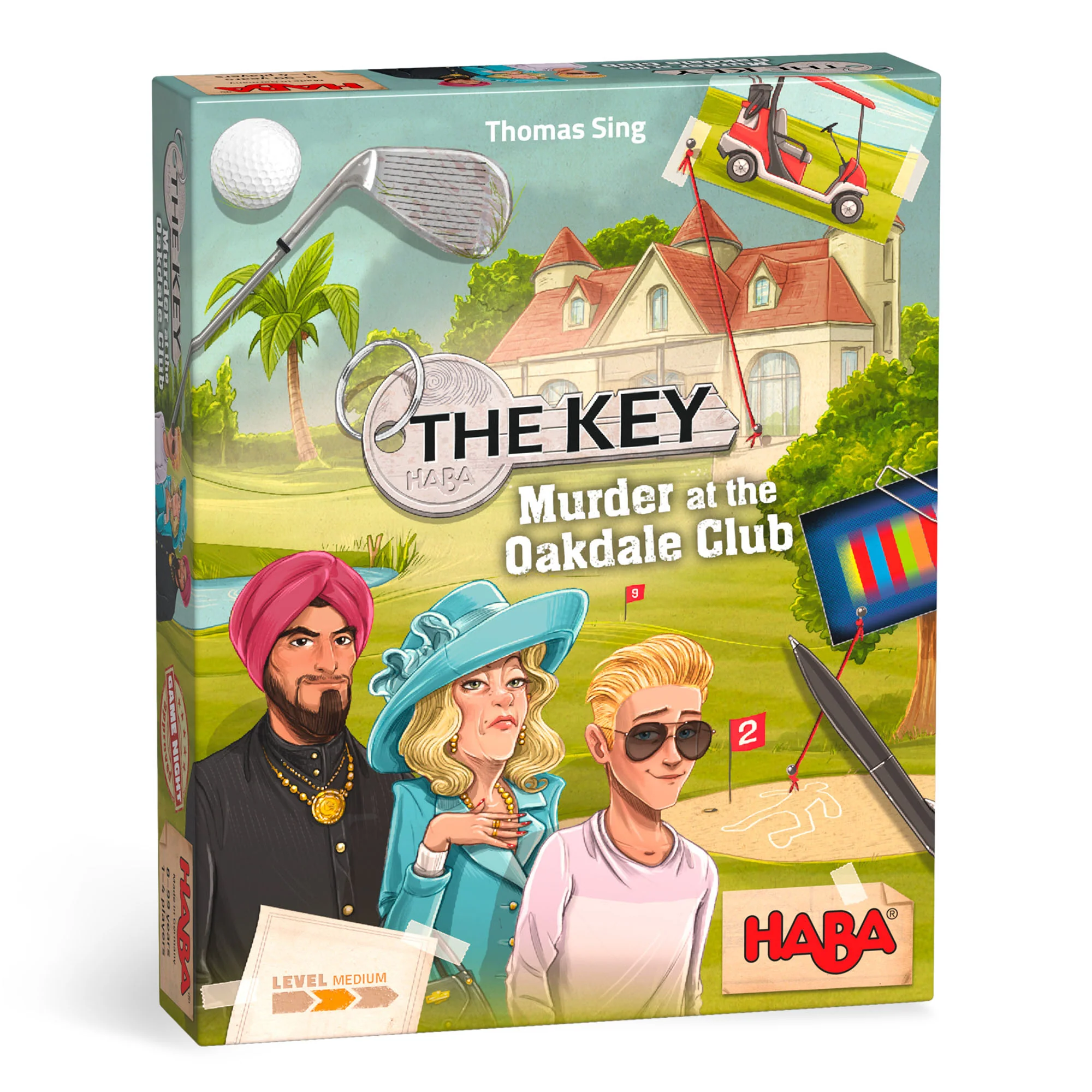 The Key: Murder at the Oakdale Club Deduction Board Game