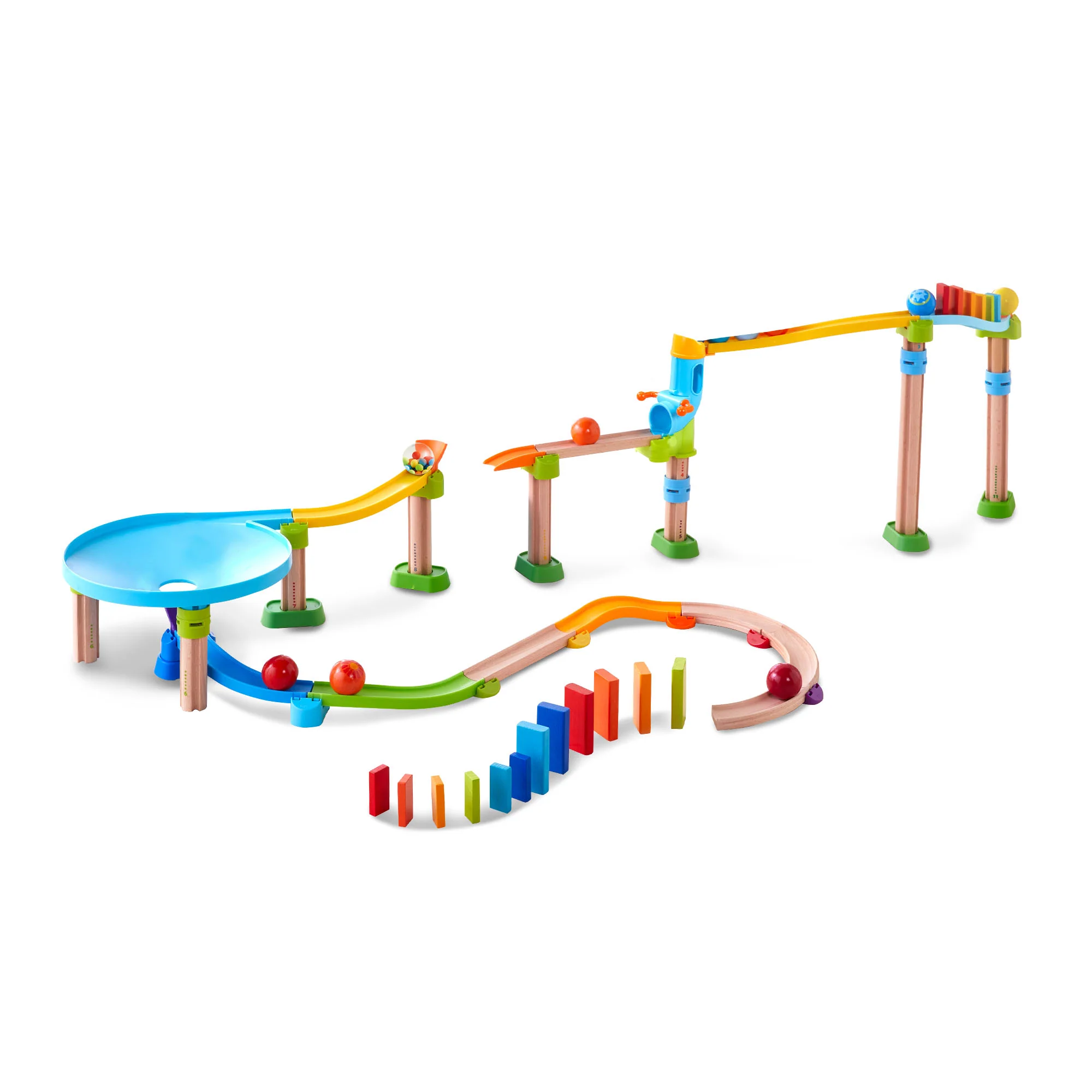 Kullerbu Rainbow Run Bundle Ball Track Set for Ages 2 and Up