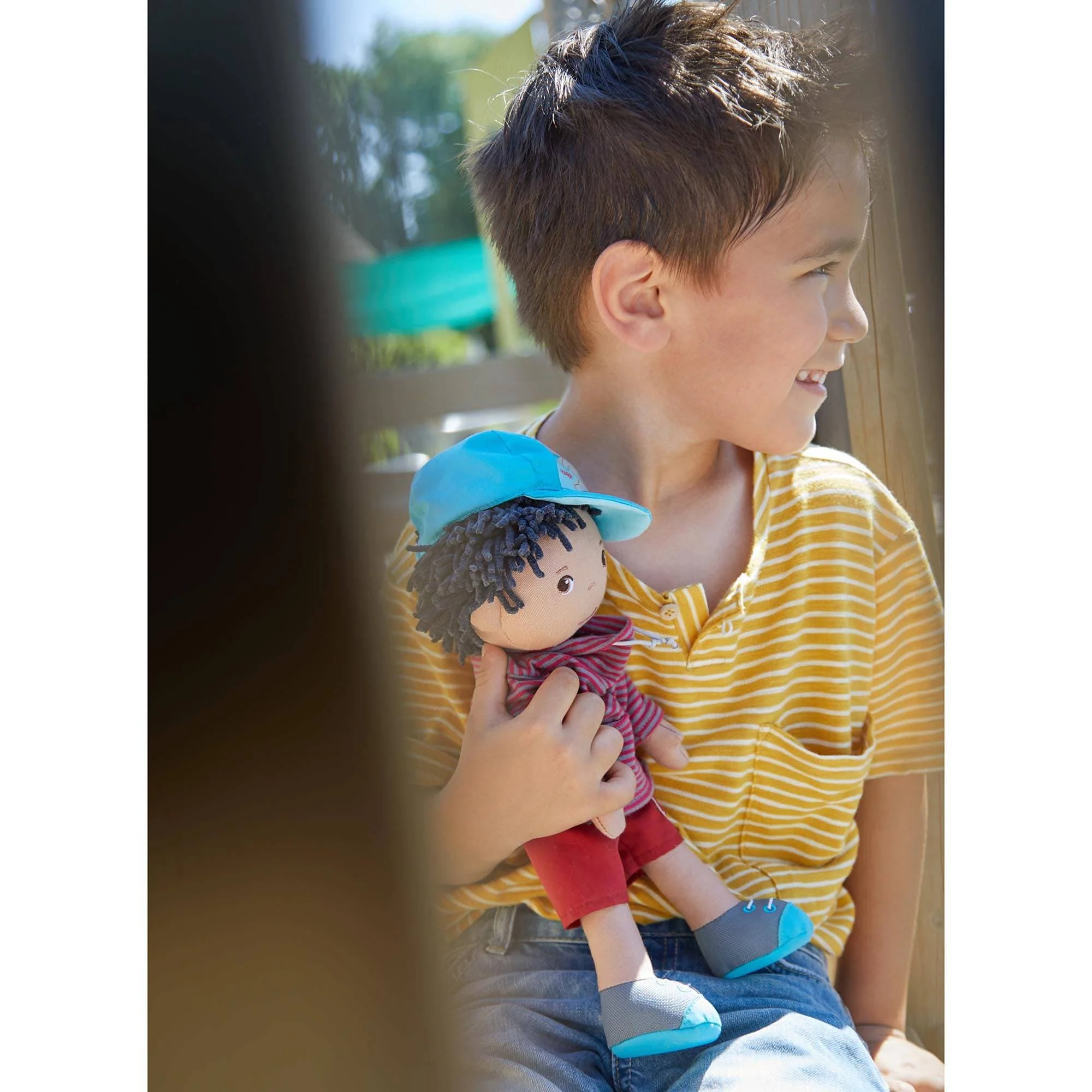 William 12" Soft Boy Doll with Chenille Hair and Baseball Cap