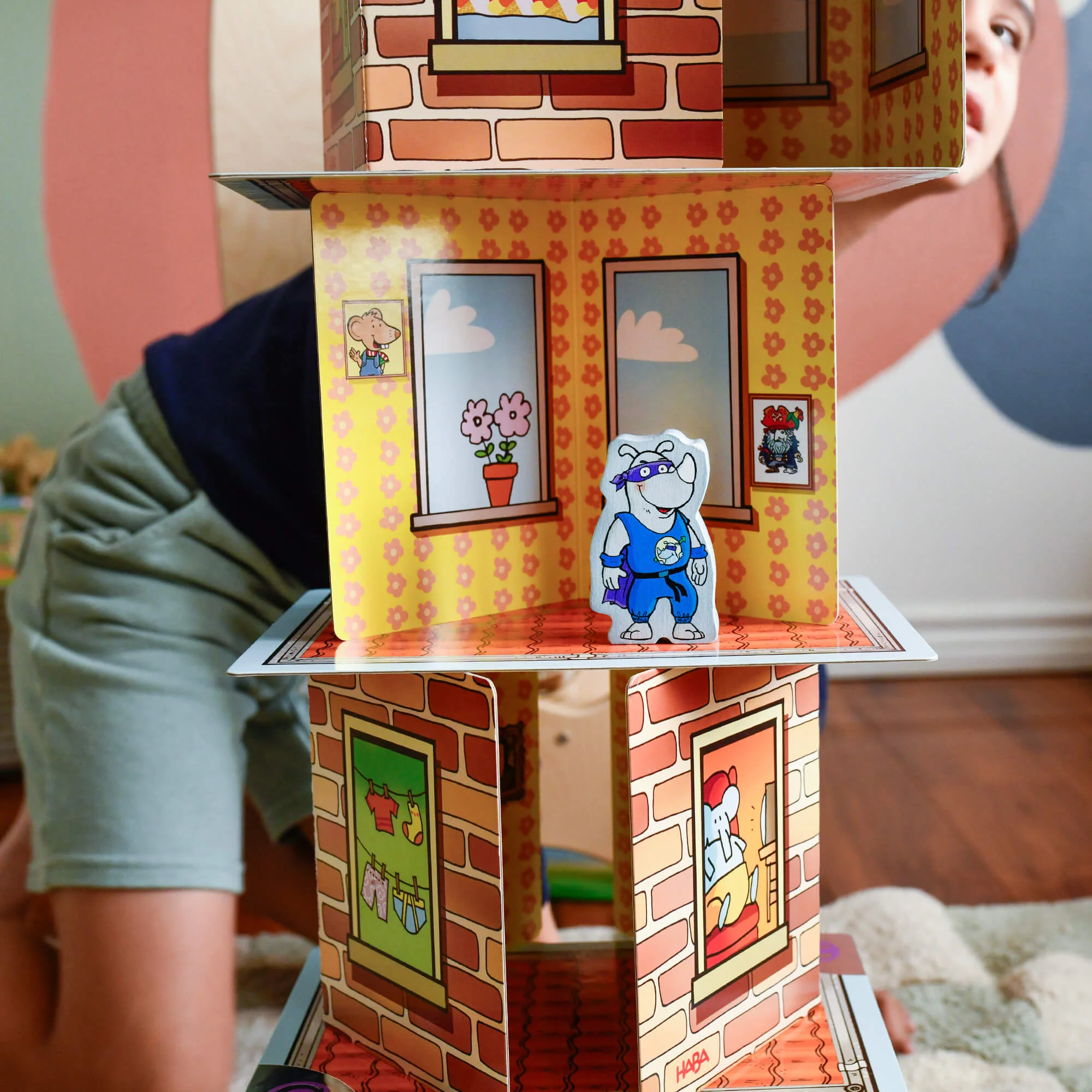 Giant Rhino Hero XXL Stacking Cards Game for Families and Classrooms