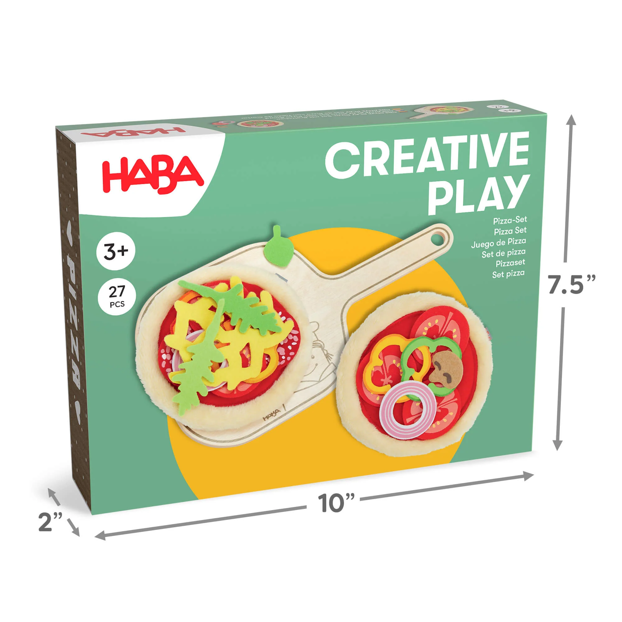 Creative Play Pizza Party 木制披萨铲玩具食物套装