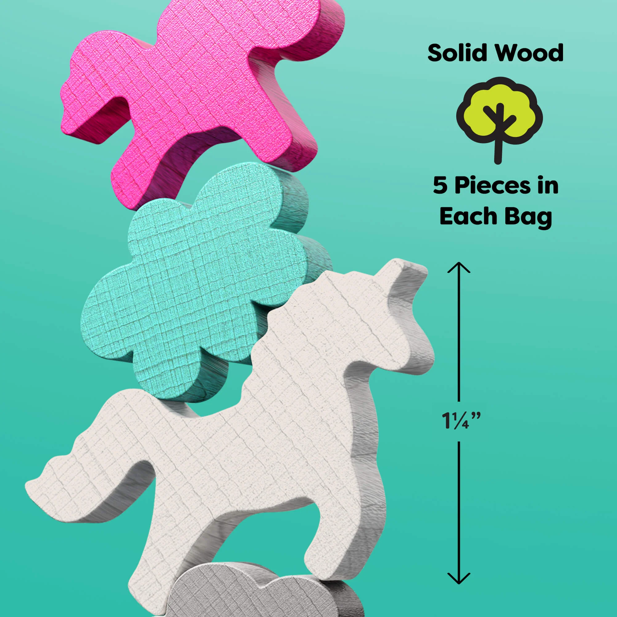 HABA Stacking Challenge Bundle with Unicorn, Animal, and Vehicle Kits
