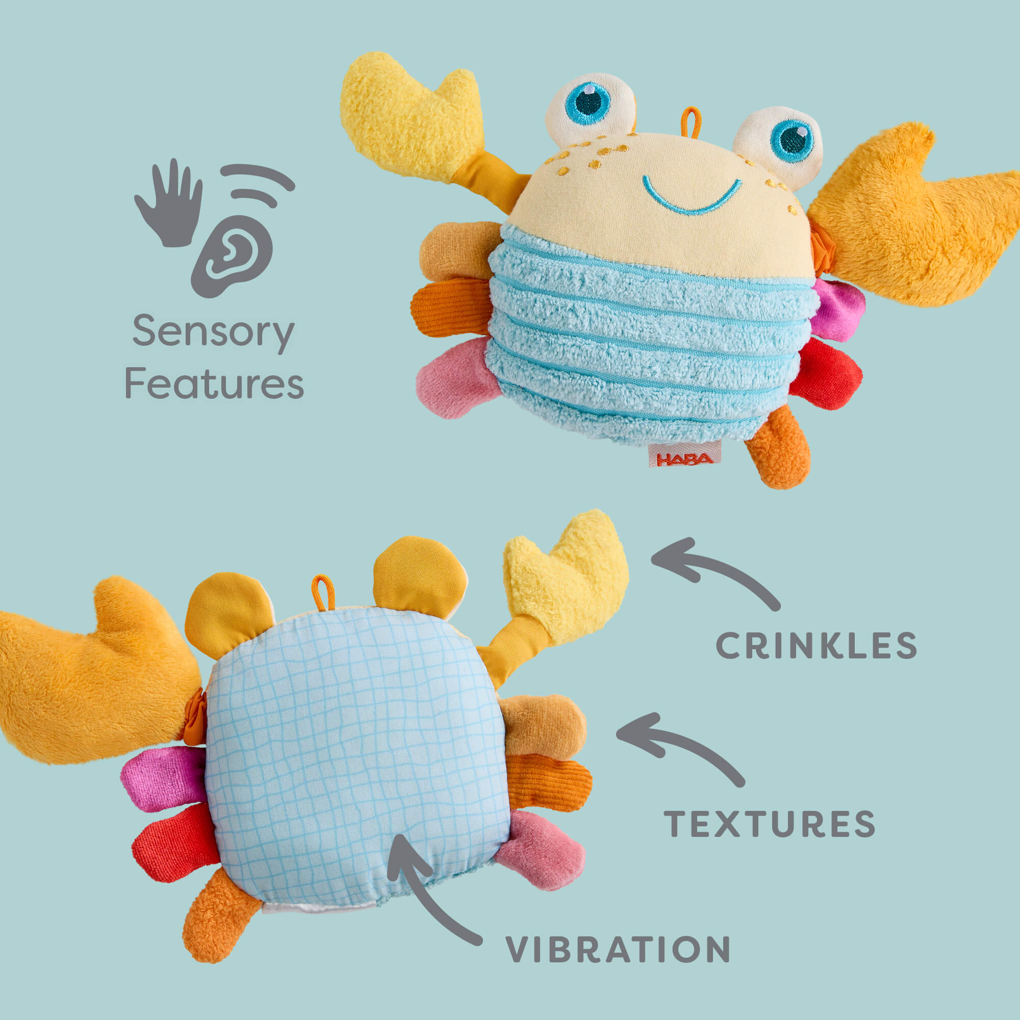 HABA Crabby 振动爪感官婴儿玩具